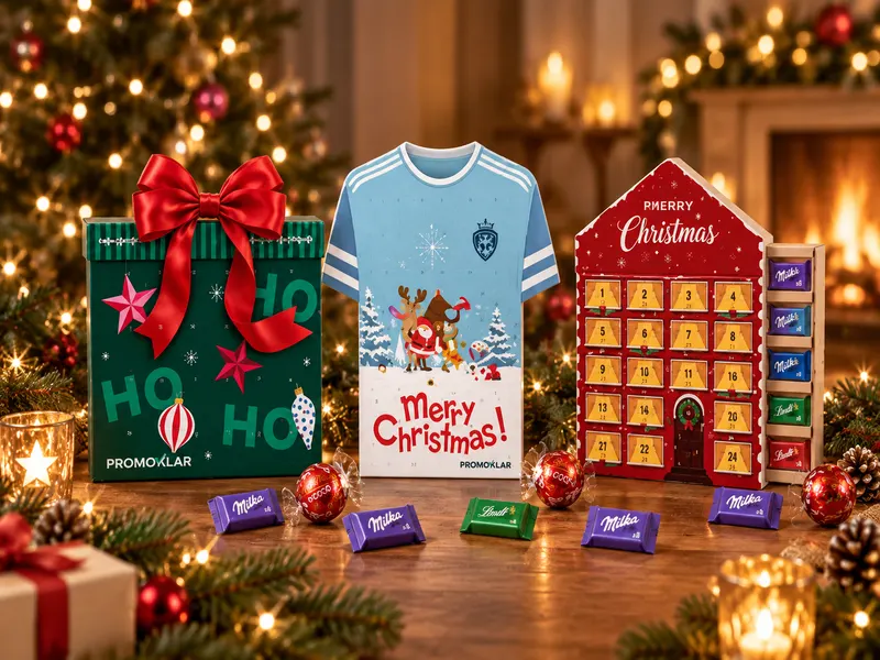 Individuell bedruckte Adventskalender mit Logo für Unternehmen