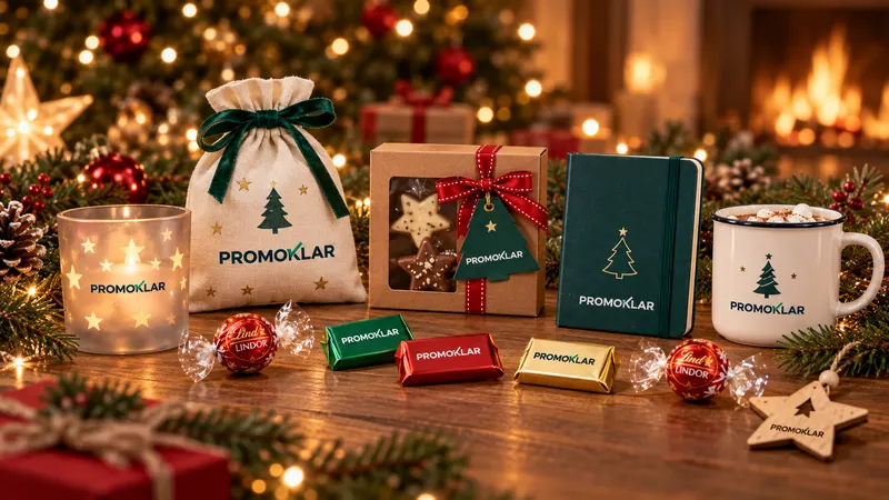 Kleine Weihnachtsgeschenke und Aufmerksamkeiten mit Logo für Kunden und Mitarbeiter