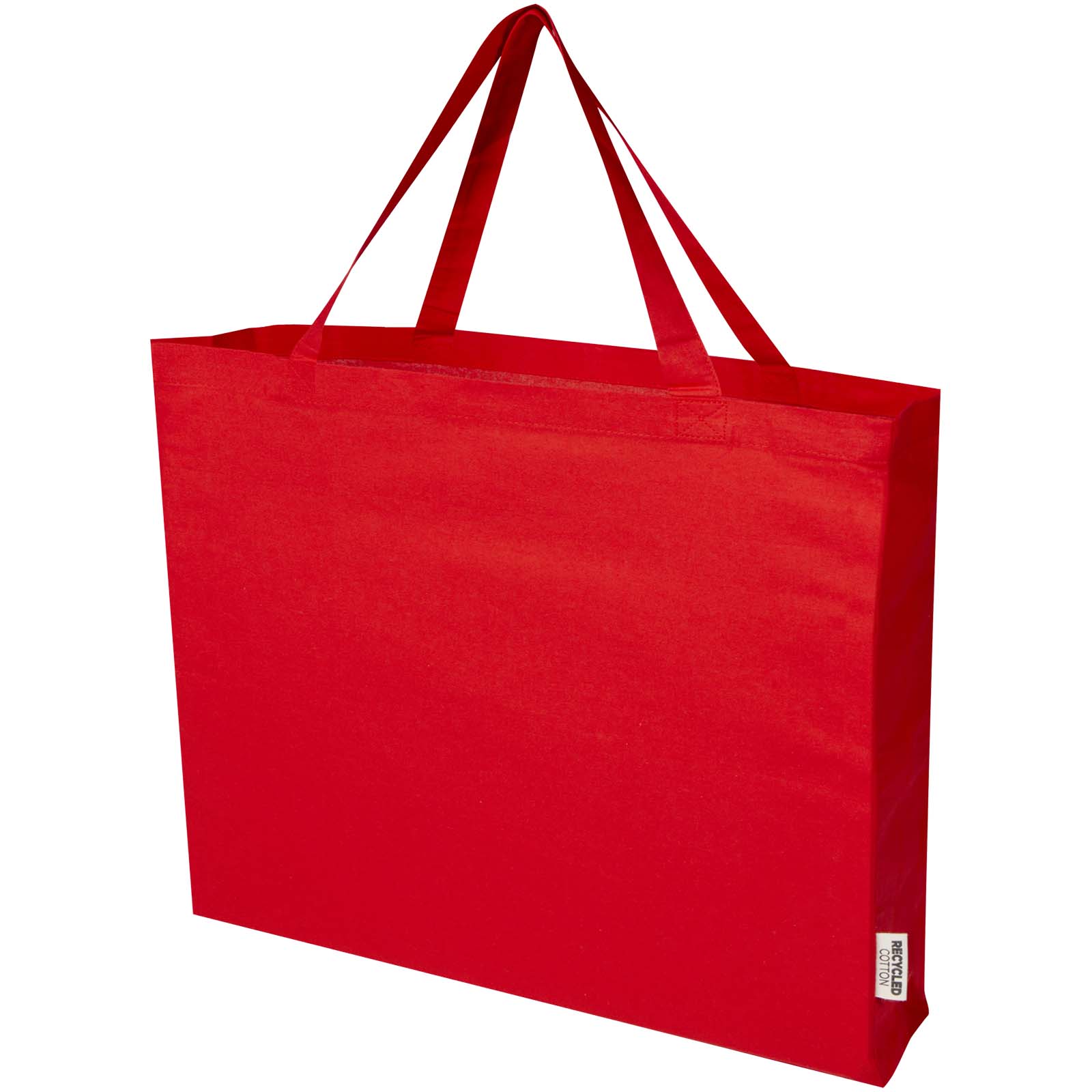 Odessa 220 g/m² Baumwoll Tragetasche aus GRS recycelter Baumwolle 40L rot