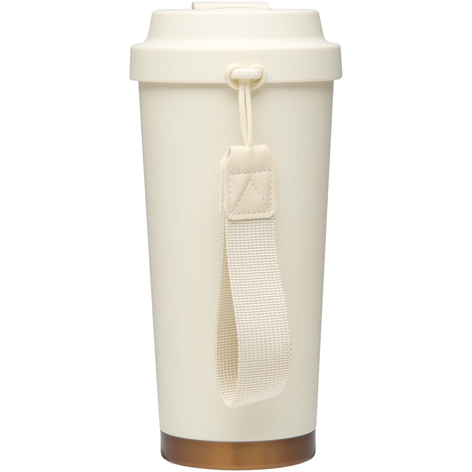 Hampton 480 ml RCS vakuumisolierter One-Touch Becher aus recyceltem Edelstahl creme