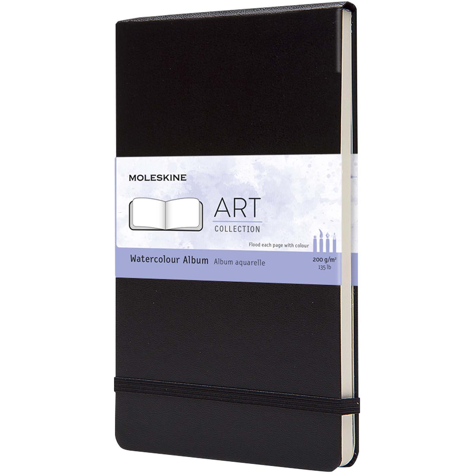 Moleskine Large Art Aquarellbuch schwarz