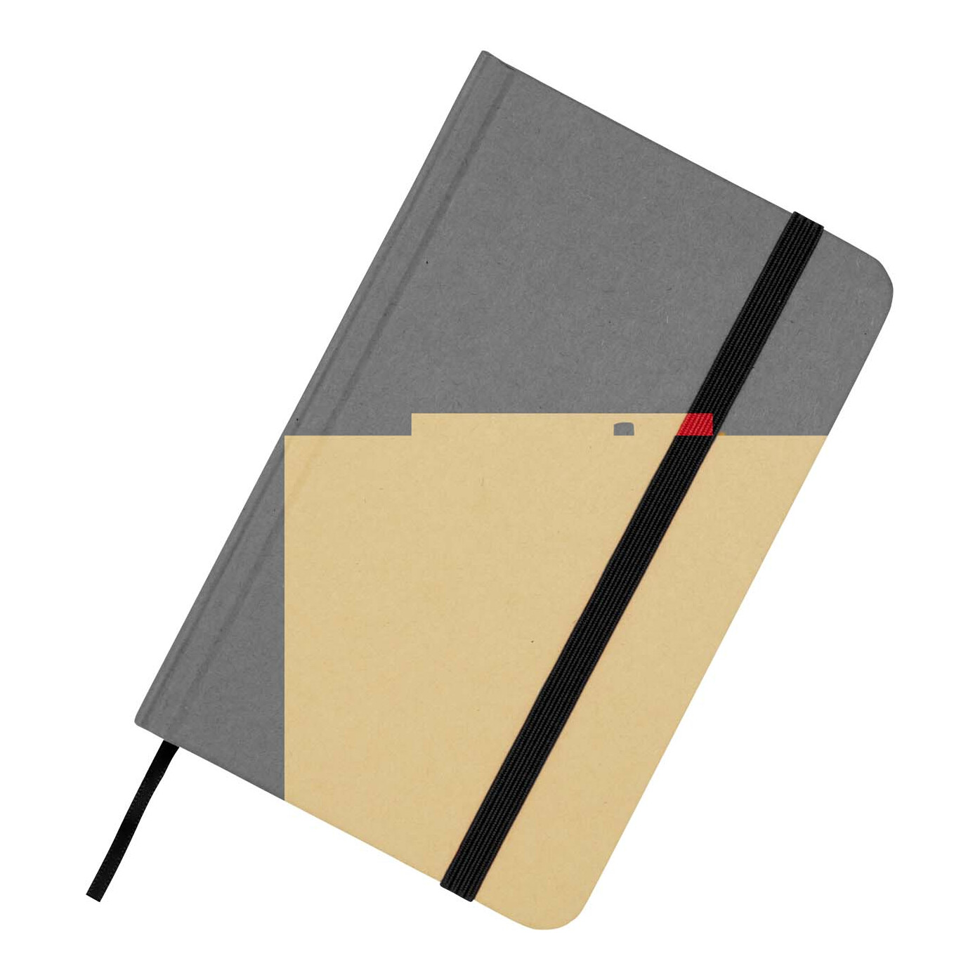 Reed A6 Hardcover Notizbuch, blanko, aus recyceltem Material schwarz