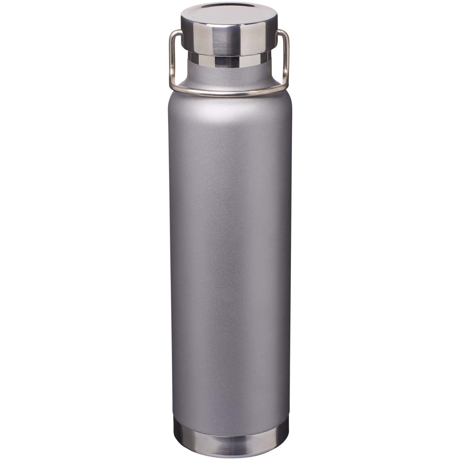 Thor 650 ml RCS-zertifizierte Kupfer-Vakuum Isolierflasche aus recyceltem Edelstahl grau