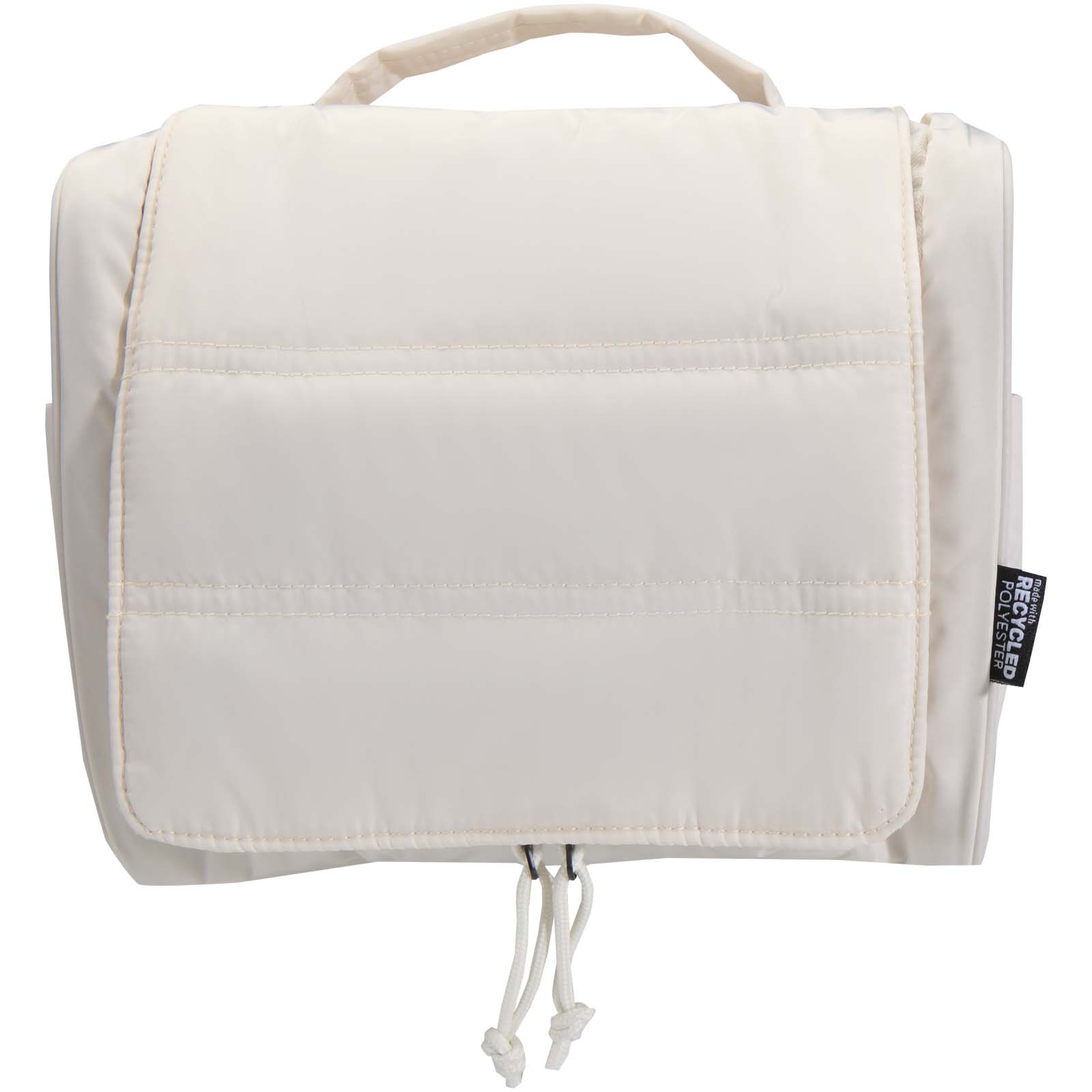 Puffer GRS recycelte aufhängbare Kulturtasche 8L sandstone