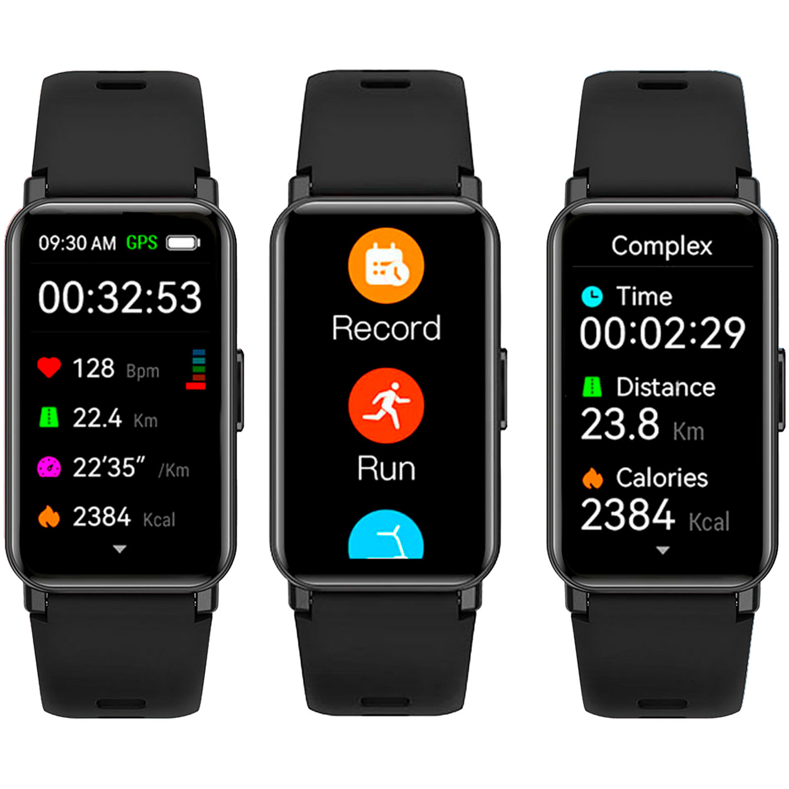 Prixton AT806 Multisport-Smartband mit GPS schwarz