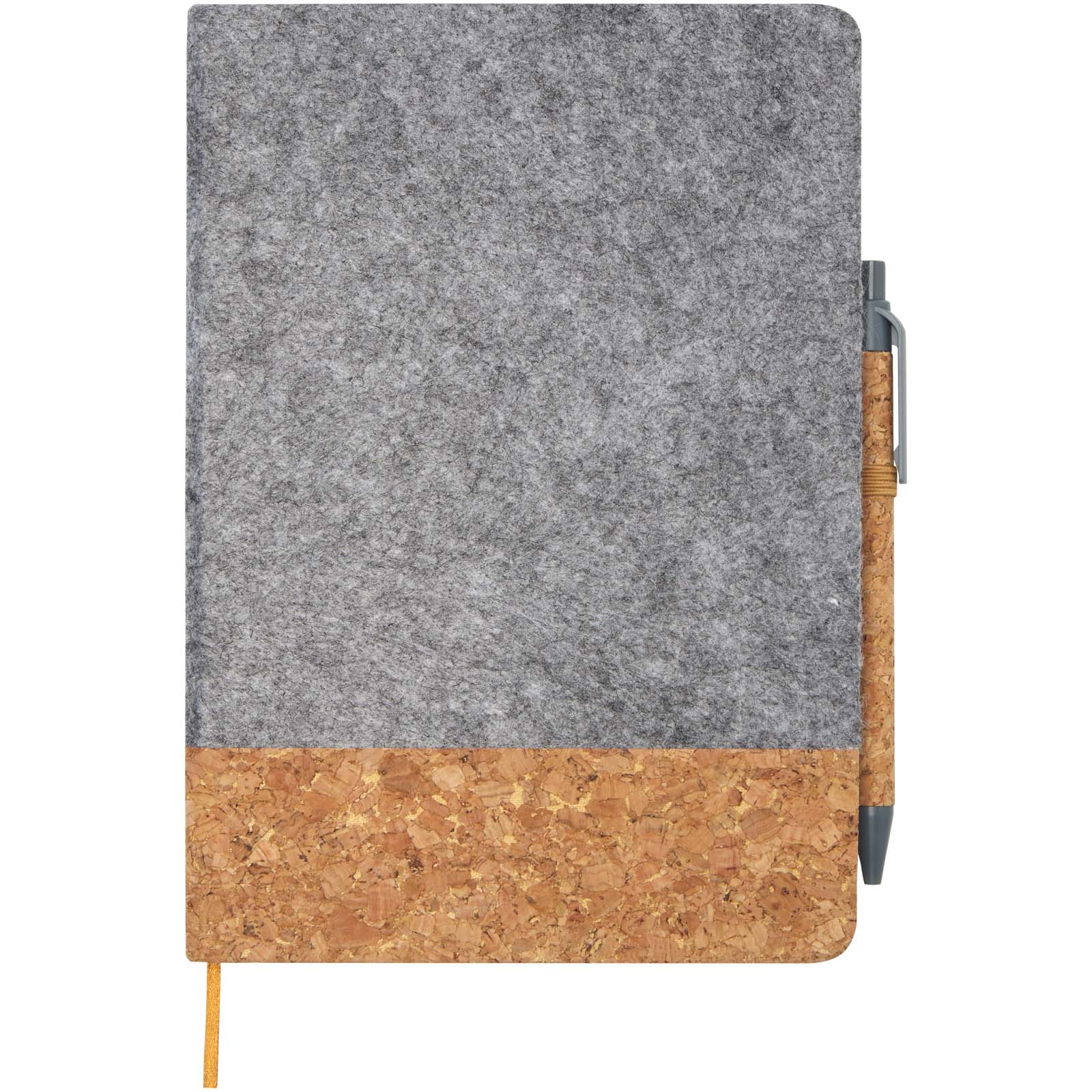 Veronica A5 Hardcover Notizbuch grau, natur