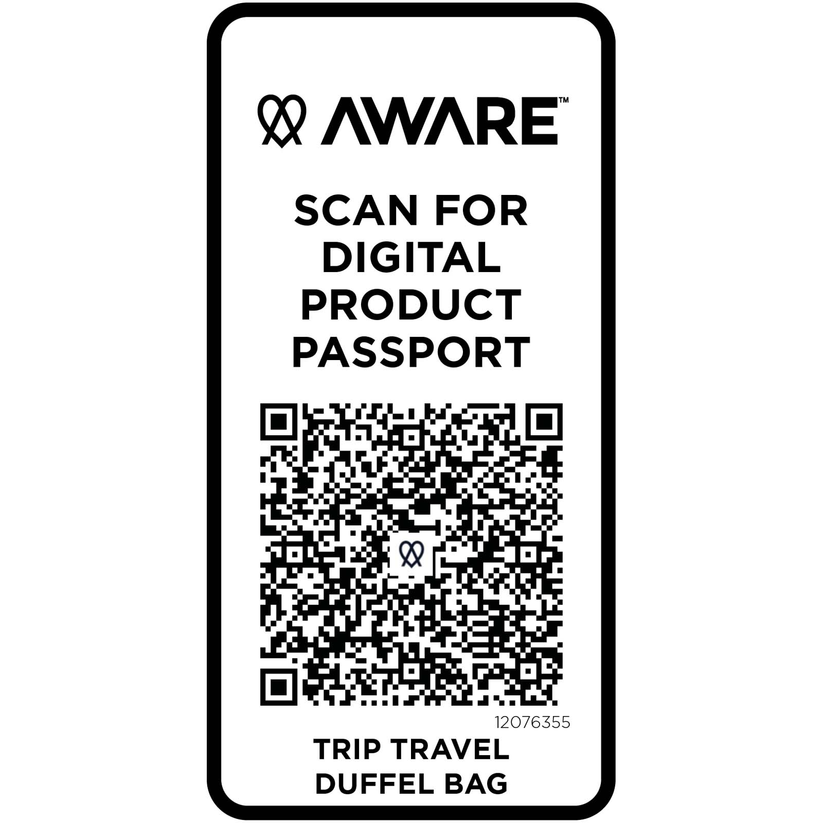 Trip Aware™ recycelte Reisetasche 42L hale blau