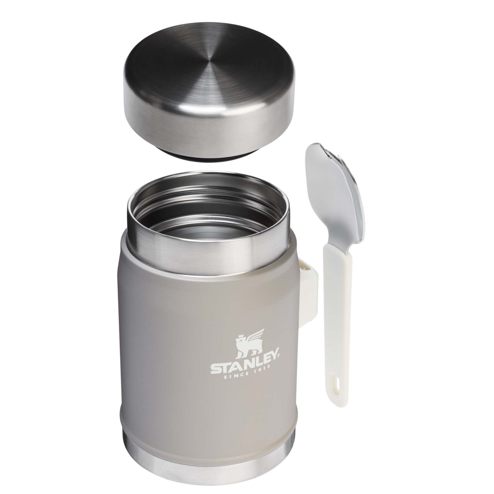 Stanley 400ml Legendary Food Jar Lunchpot mit Göffel grau