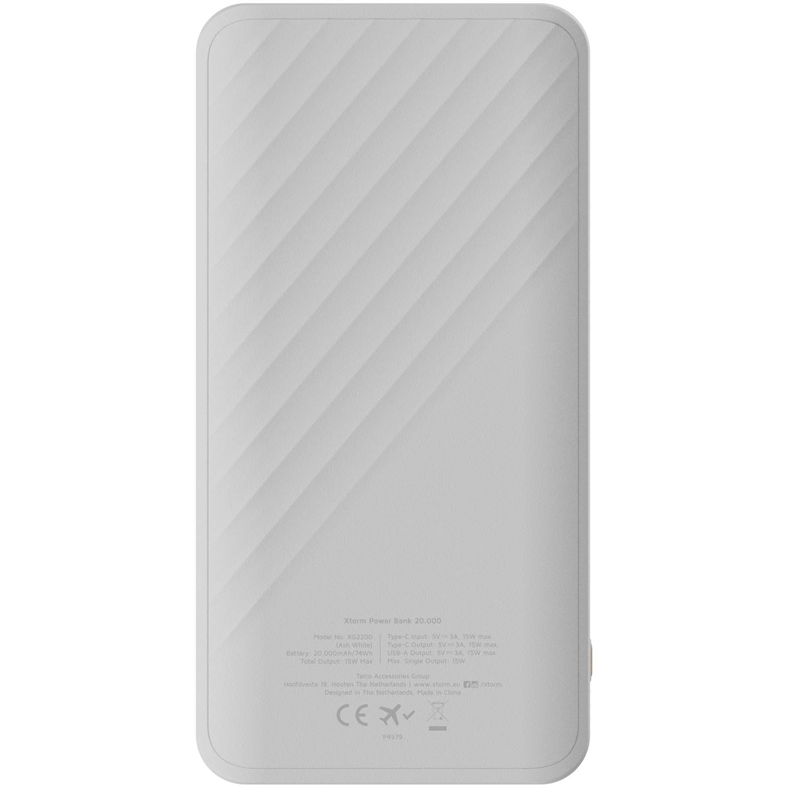 Xtorm XG220 Go2 15W 20.000 mAh Schnelllade-Powerbank weiss