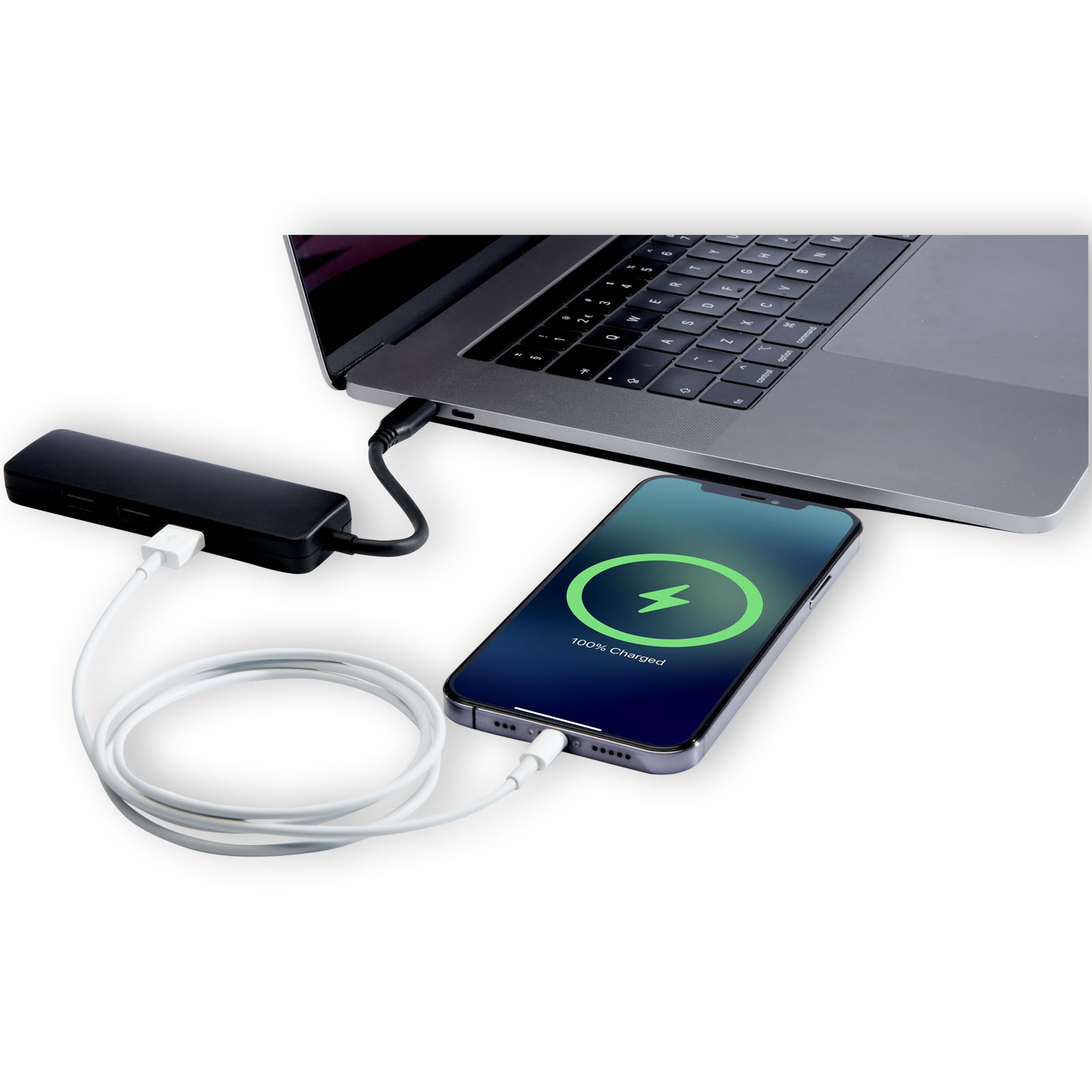 Loop Multimedia-Adapter aus recyceltem RCS Kunststoff USB 2.0-3.0 mit HDMI-Anschluss schwarz