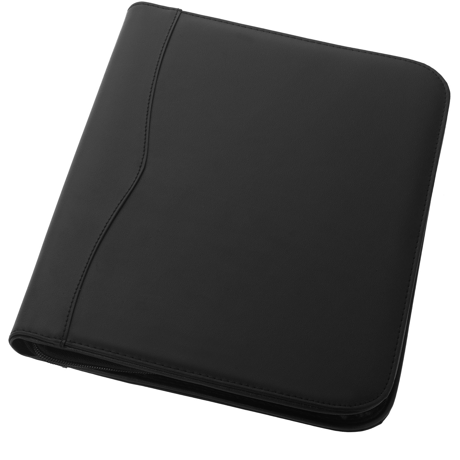 Ebony A4 Reißverschlussmappe schwarz
