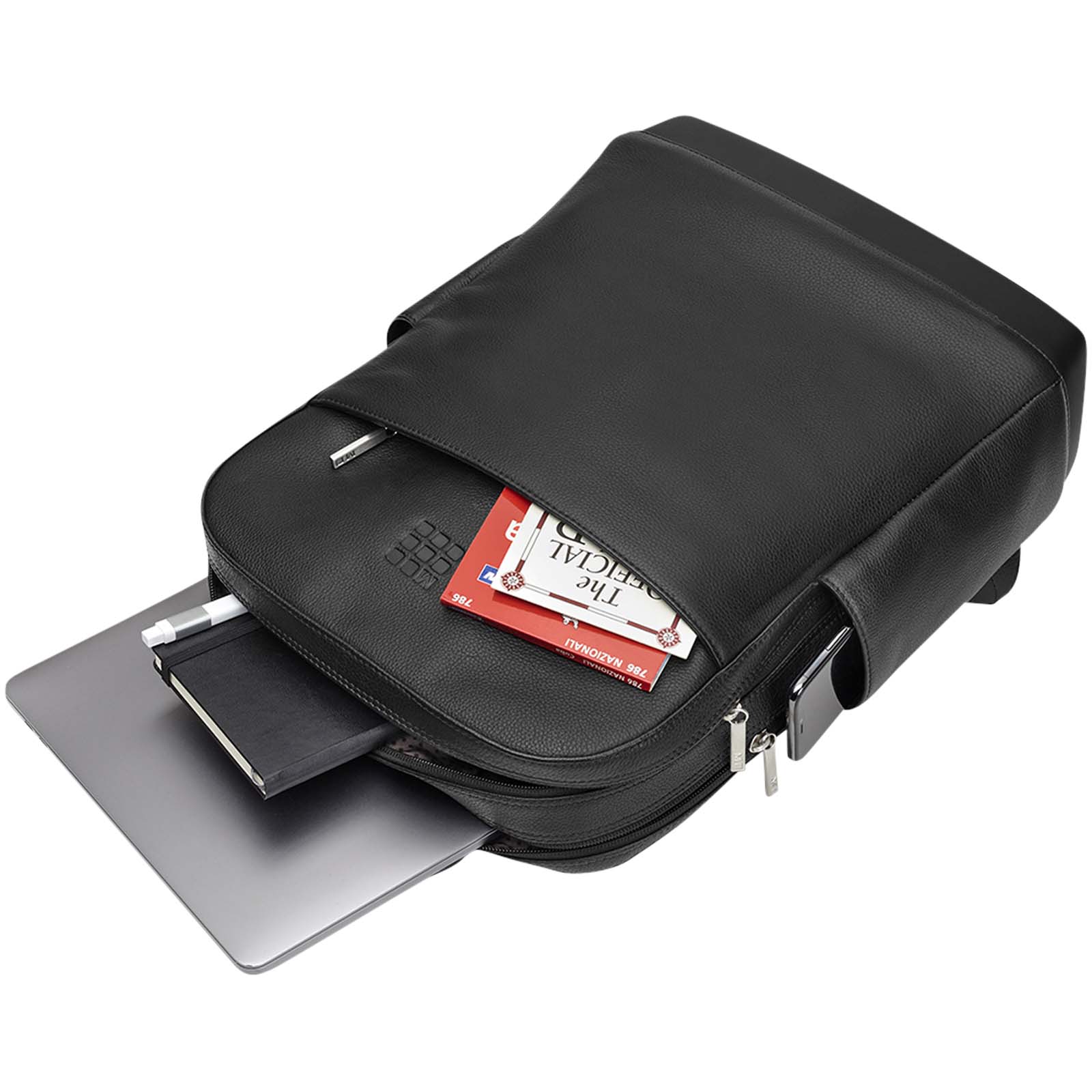 Moleskine Classic Pro Rucksack aus Leder schwarz