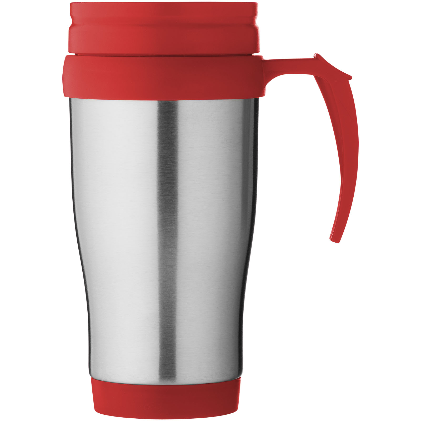 Sanibel 400 ml Isolierbecher silber, rot