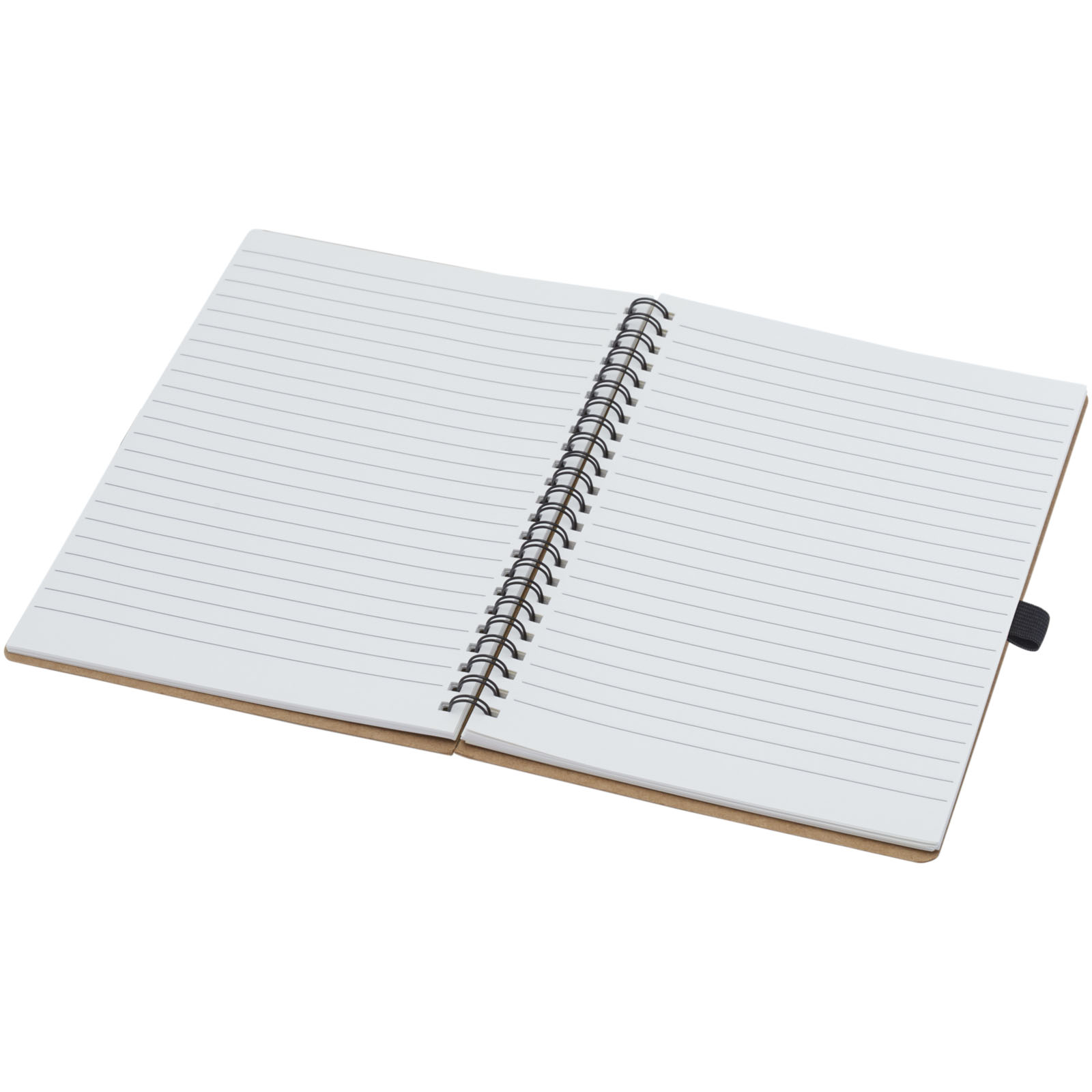 Cobble A5 Notizbuch mit Spiralbindung aus recyceltem Karton mit Steinpapier natur