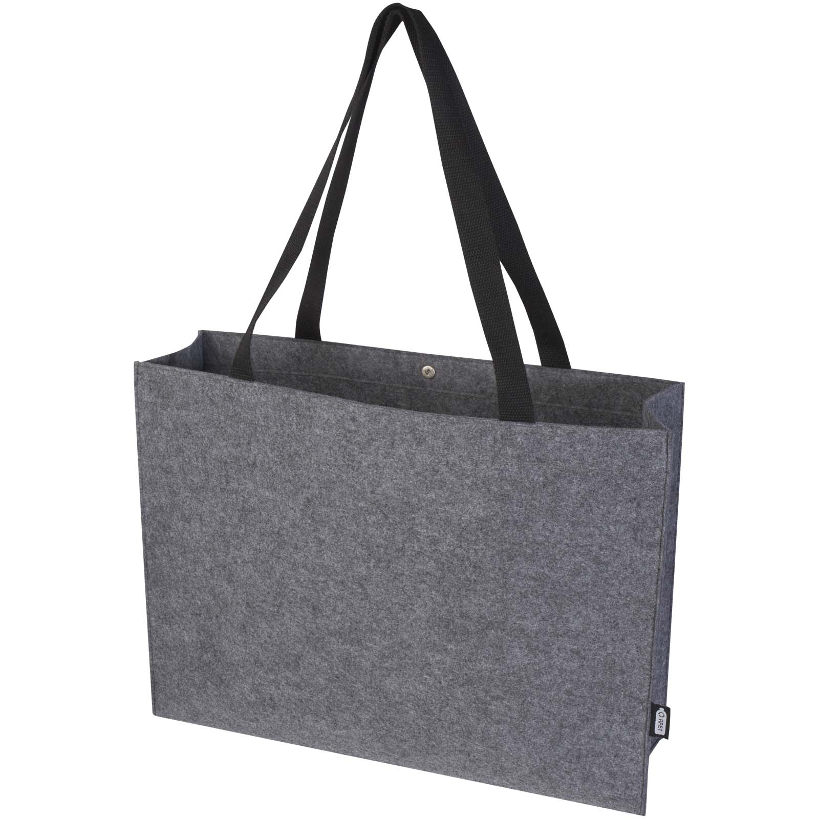 Felta Tragetasche mit Zwickel aus recyceltem GRS-Filz 20 L mittelgrau