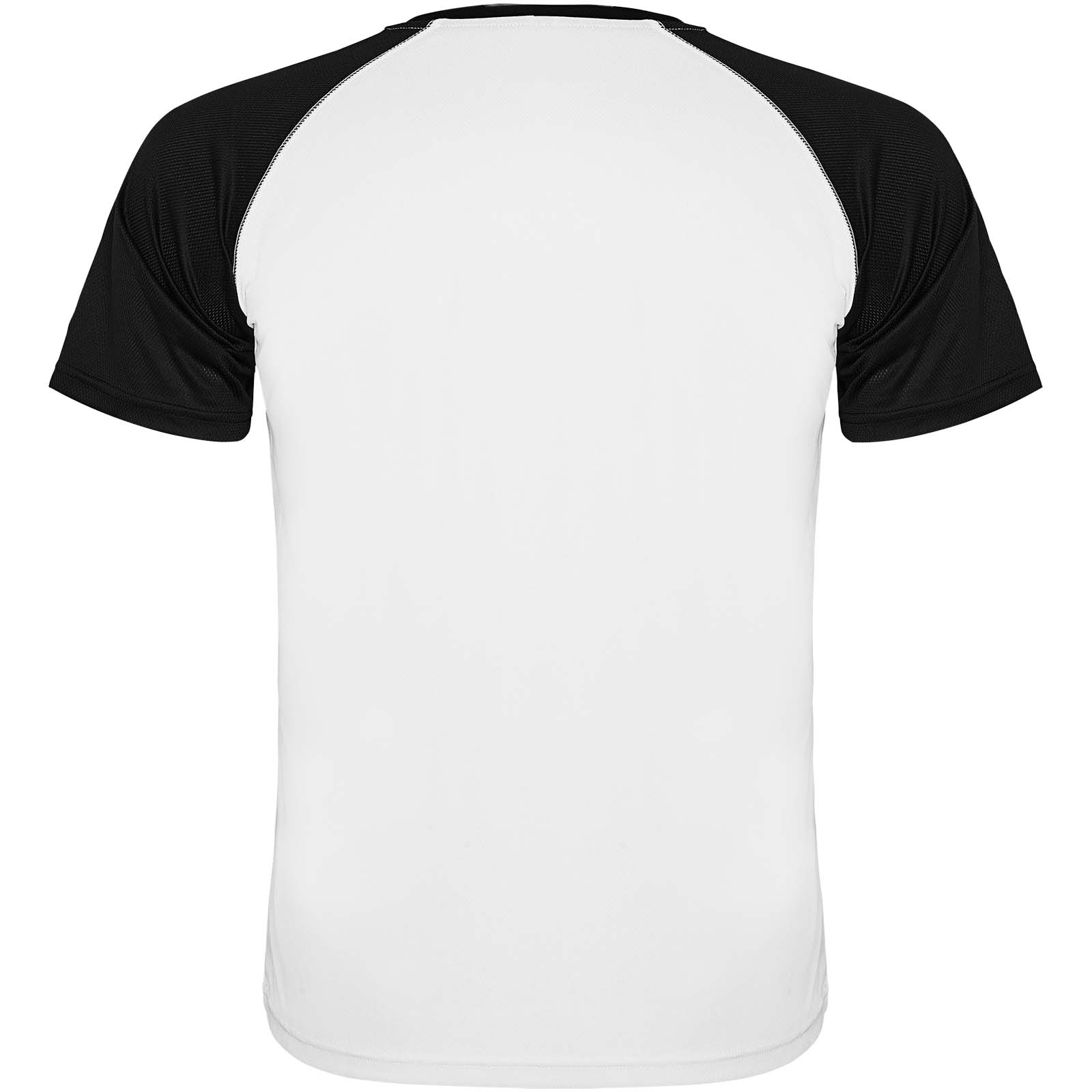 Indianapolis 140 g/m² T-Shirt Unisex aus recyceltem Material weiss, schwarz