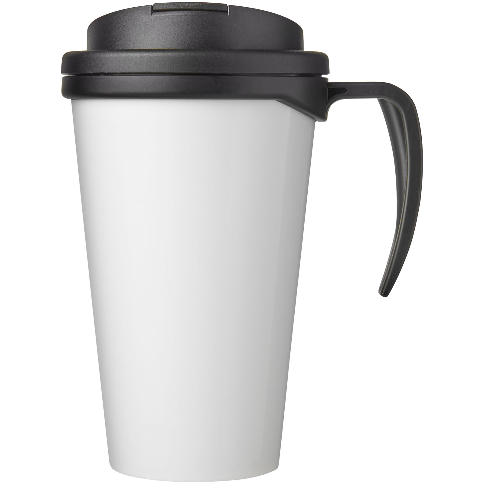 Brite-Ameriano® Grande 350 ml Isolierbecher mit auslaufsicherem Schraubverschluss schwarz, schwarz