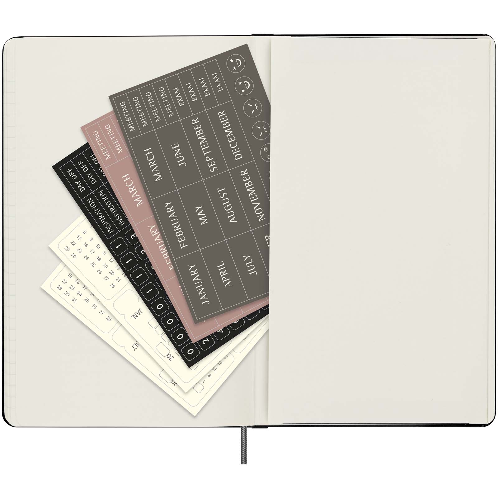 Moleskine Hardcover Wochenplaner L, undatiert schwarz