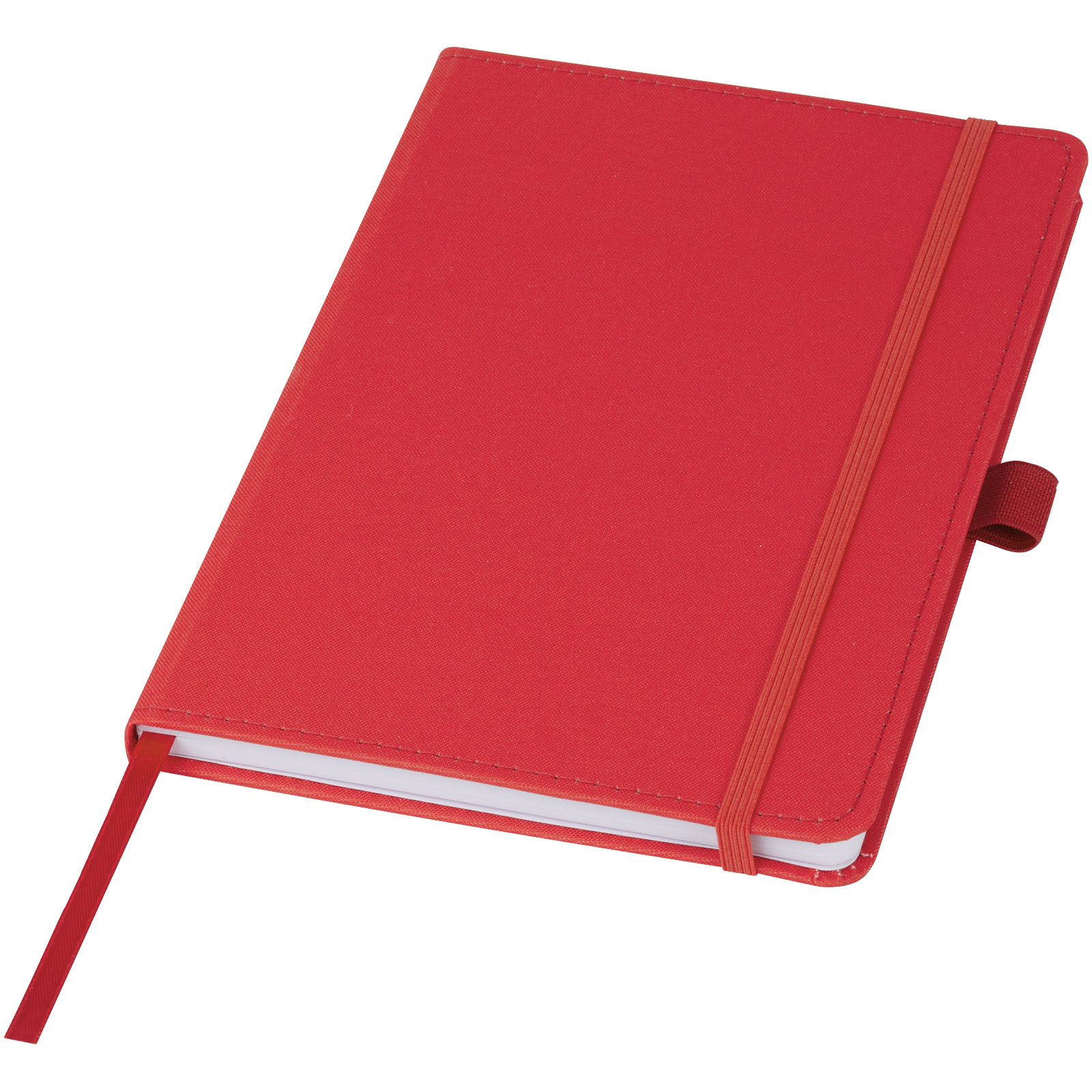 Thalaasa Hardcover Notizbuch aus Ozean Kunststoff rot