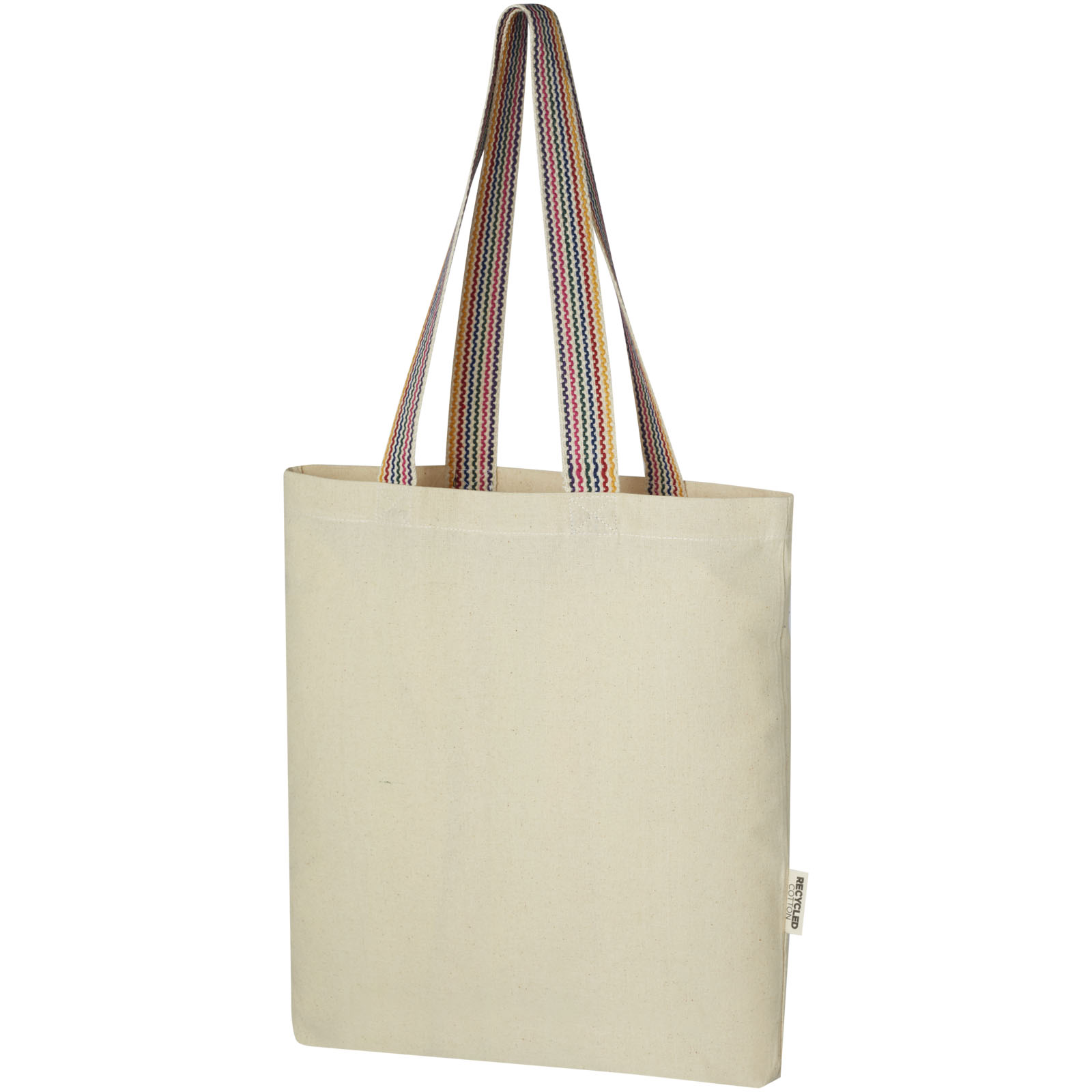 Rainbow 180 g/m² recycelte Tragetasche 5L natur