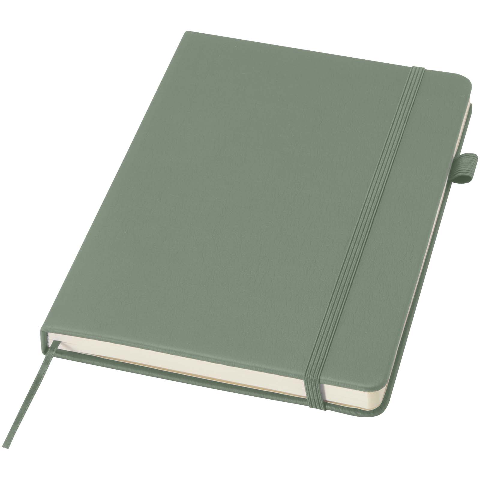 Liss A5 Hardcover Notizbuch aus recyceltem Kunststoff heather grün