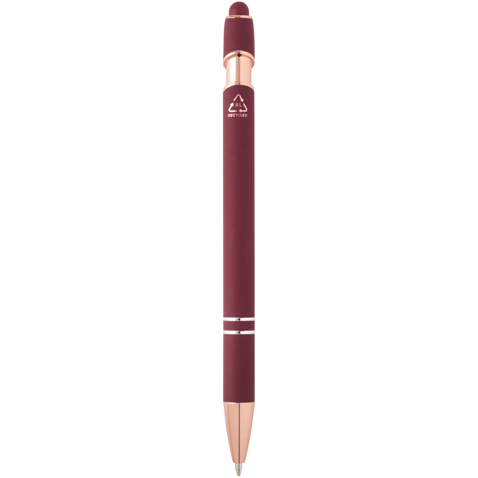Nanna Kugelschreiber mit Roségold Finish (blaue Mine) bordeaux