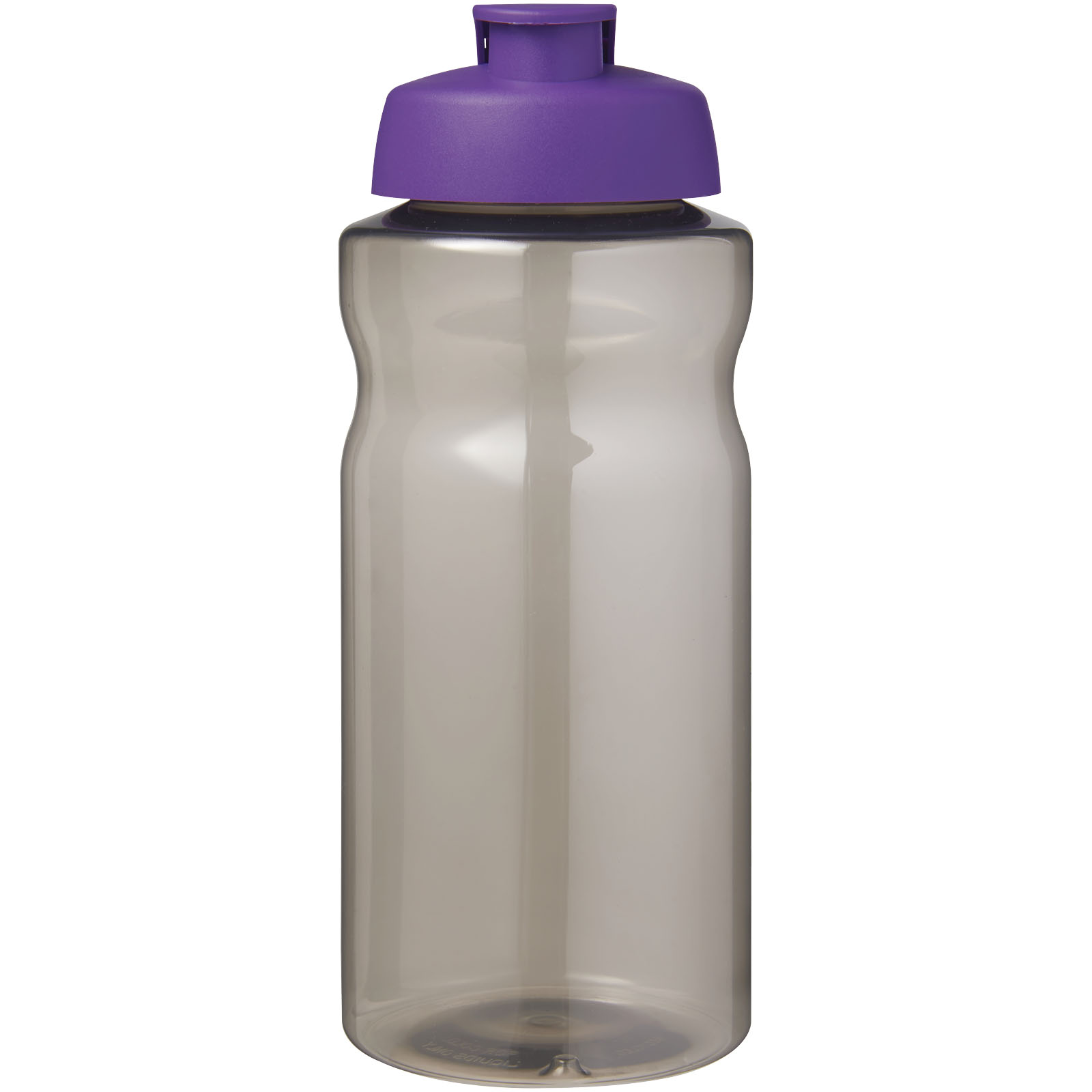 H2O Active® Eco Big Base 1L Sportflasche mit Klappdeckel kohle, lila
