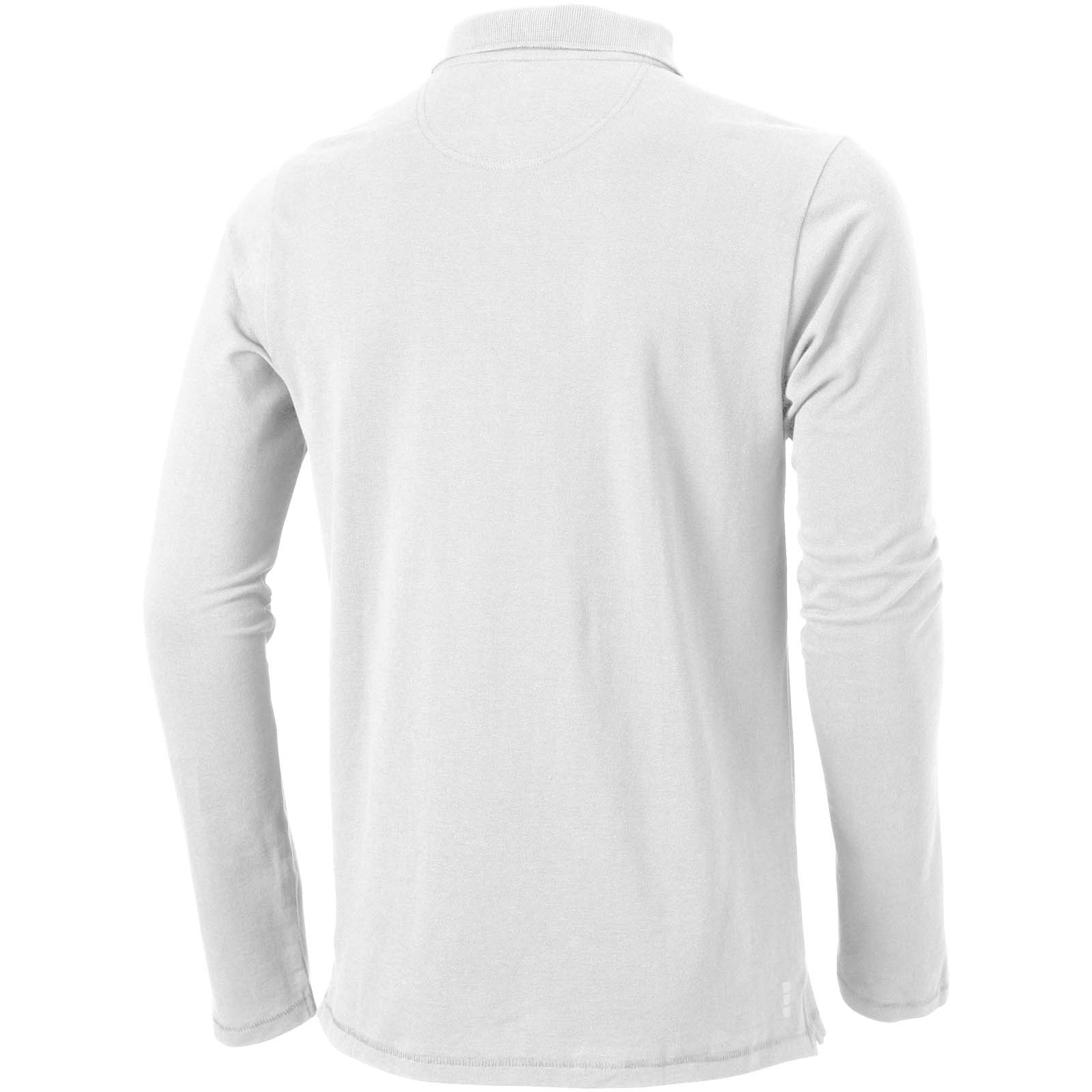 Calgary 180 g/m² Langarm Poloshirt für Herren weiss