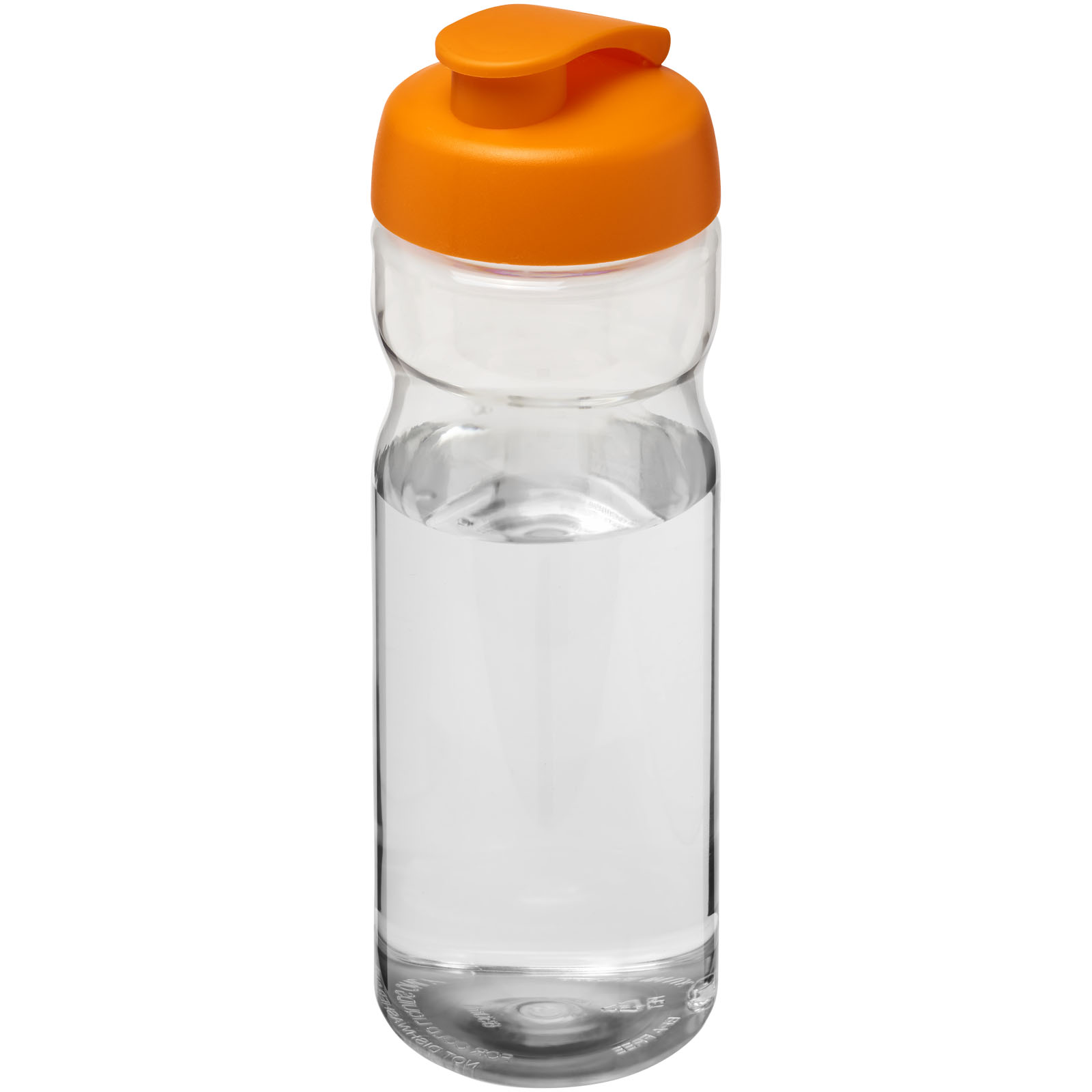 H2O Active® Base 650 ml Sportflasche mit Klappdeckel transparent, orange