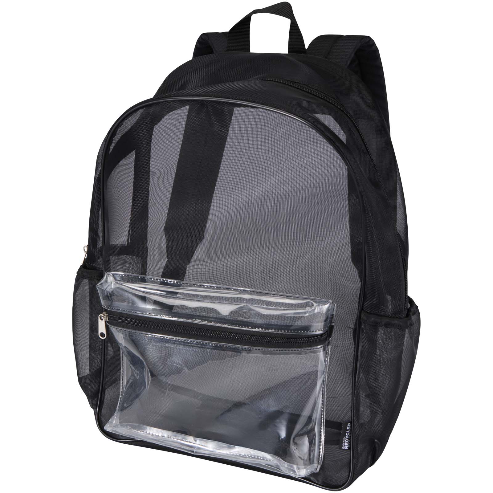 Mesh 18 L Rucksack aus Recyclingmaterial schwarz