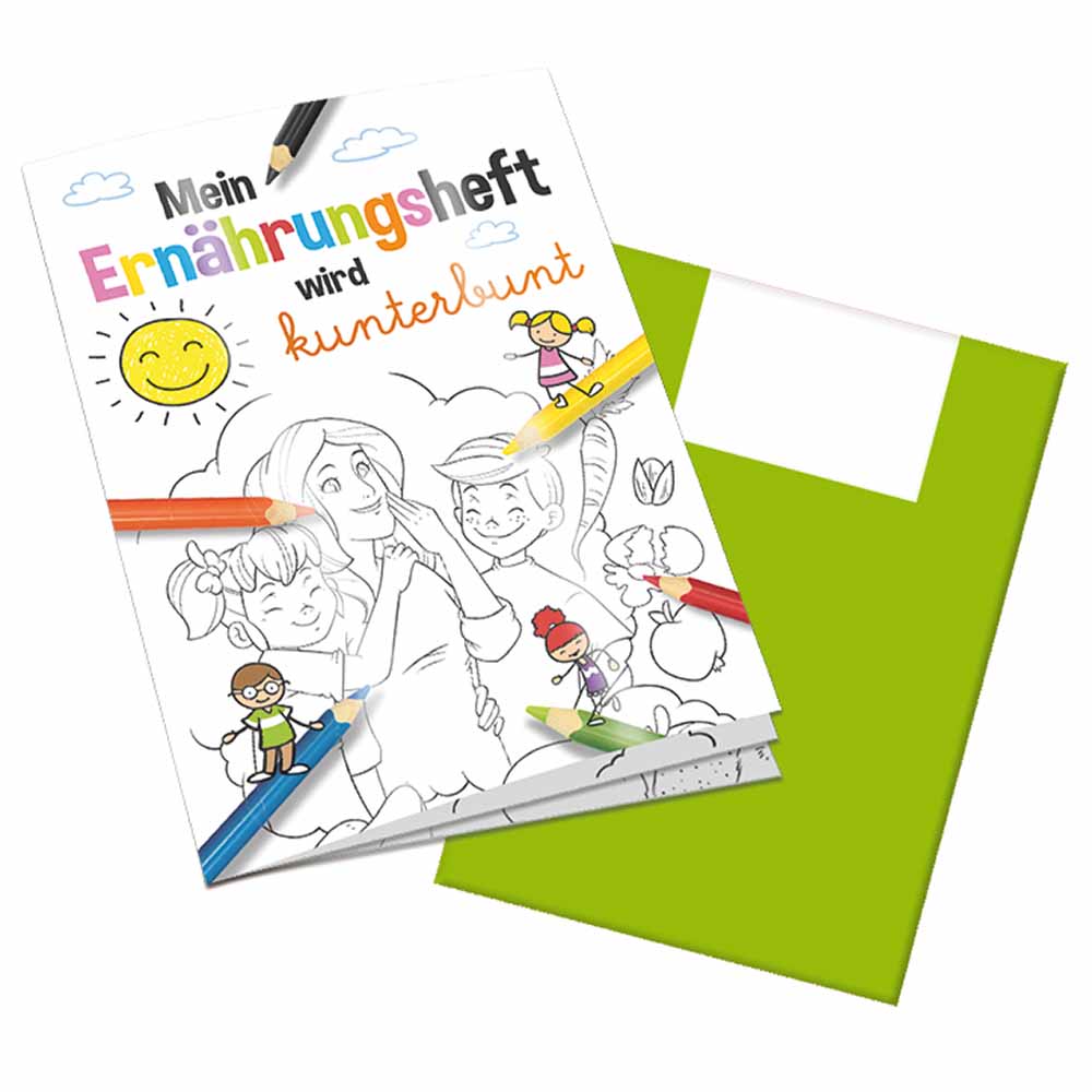 Malbuch / Mal-Set A6 - Ernährung