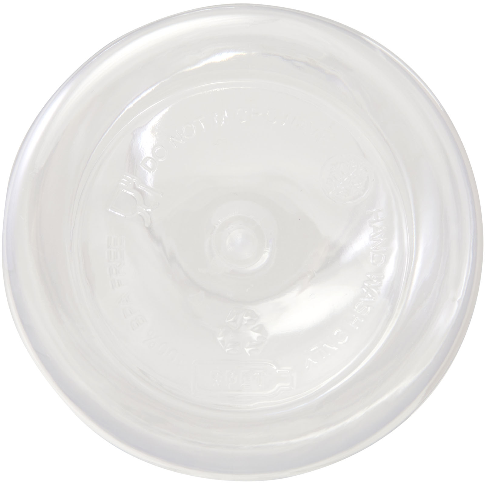 Oregon 400 ml RCS-zertifizierte Trinkflasche aus recyceltem Kunststoff mit Karabiner weiss