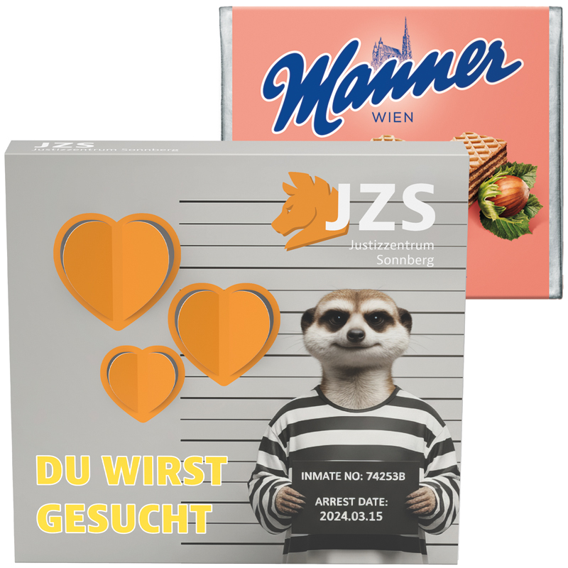 Präsentbox Premium, 3D-Herz, Ritter SPORT Alpenmilch Schokolade