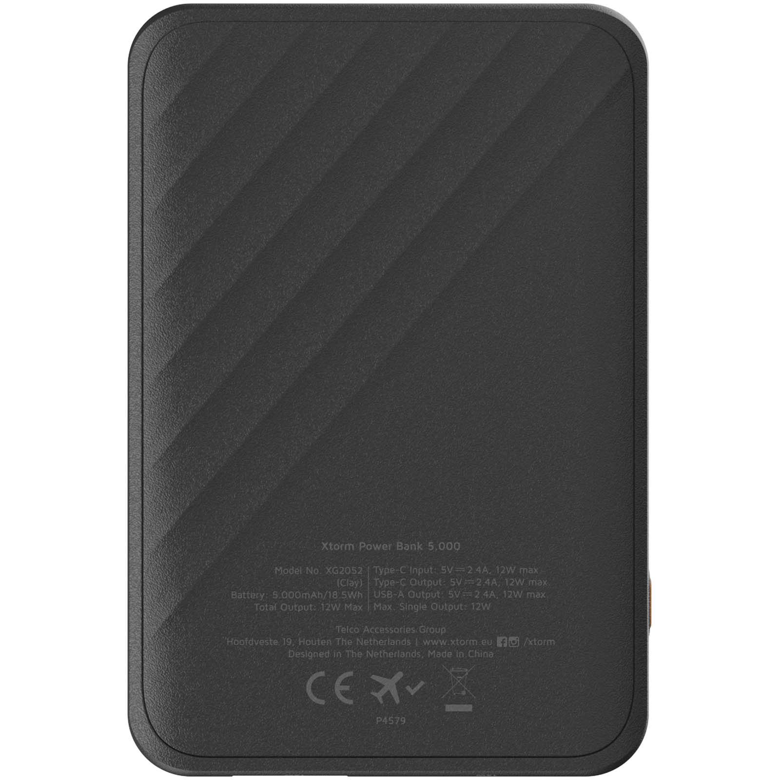 Xtorm XG205 Go2 12 W 5000 mAh Schnelllade-Powerbank schwarz