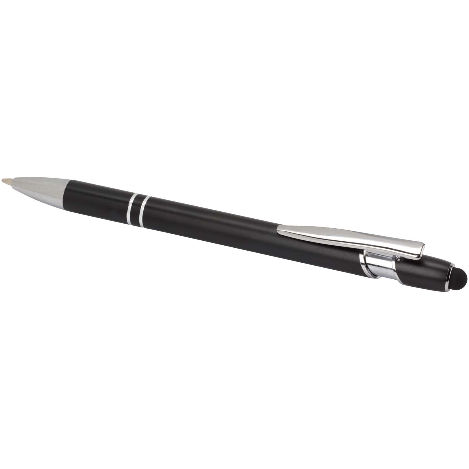 Kish Kugelschreiber mit silbernem Finish schwarz