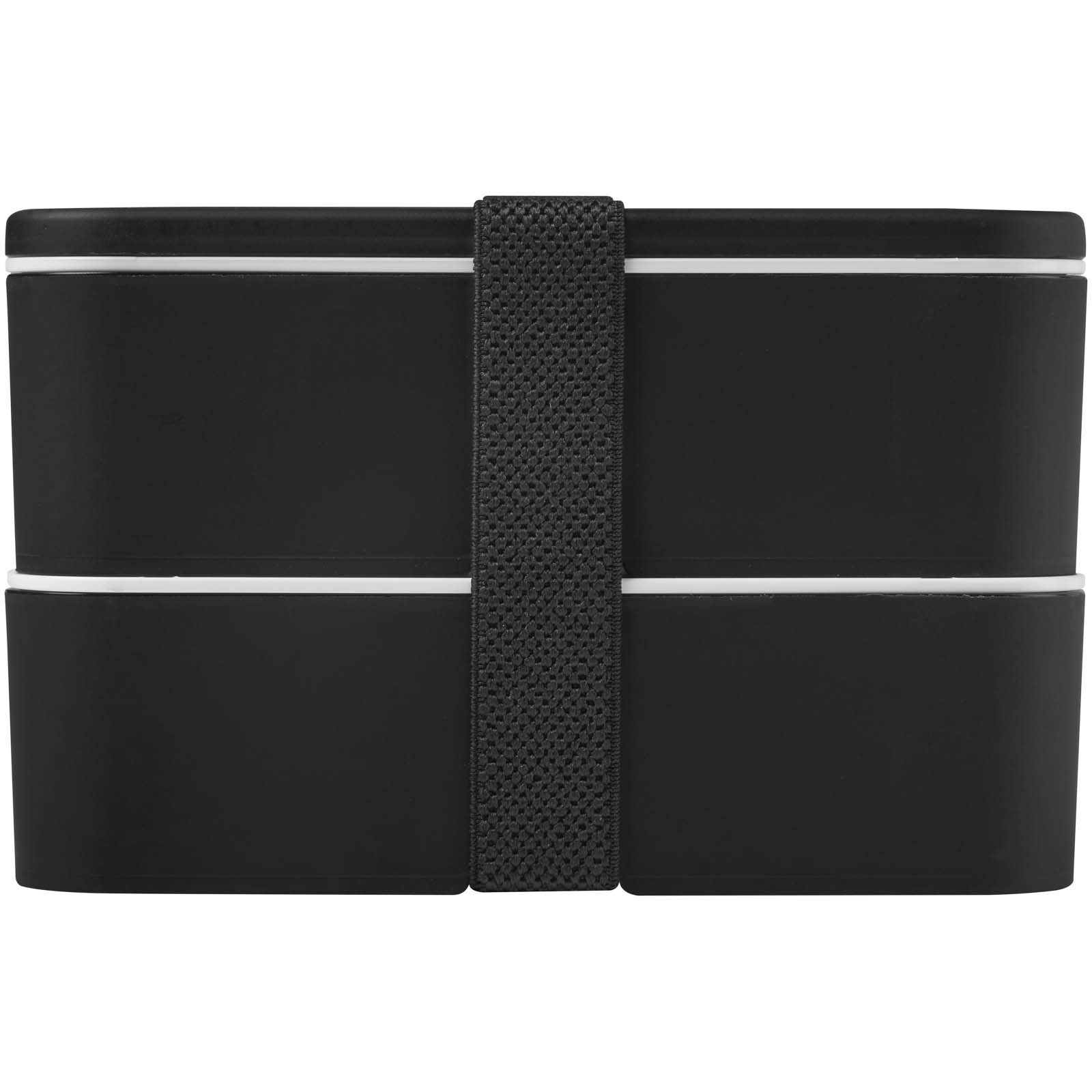 MIYO POP 700 + 700 ml doppelschichtige Lunchbox schwarz