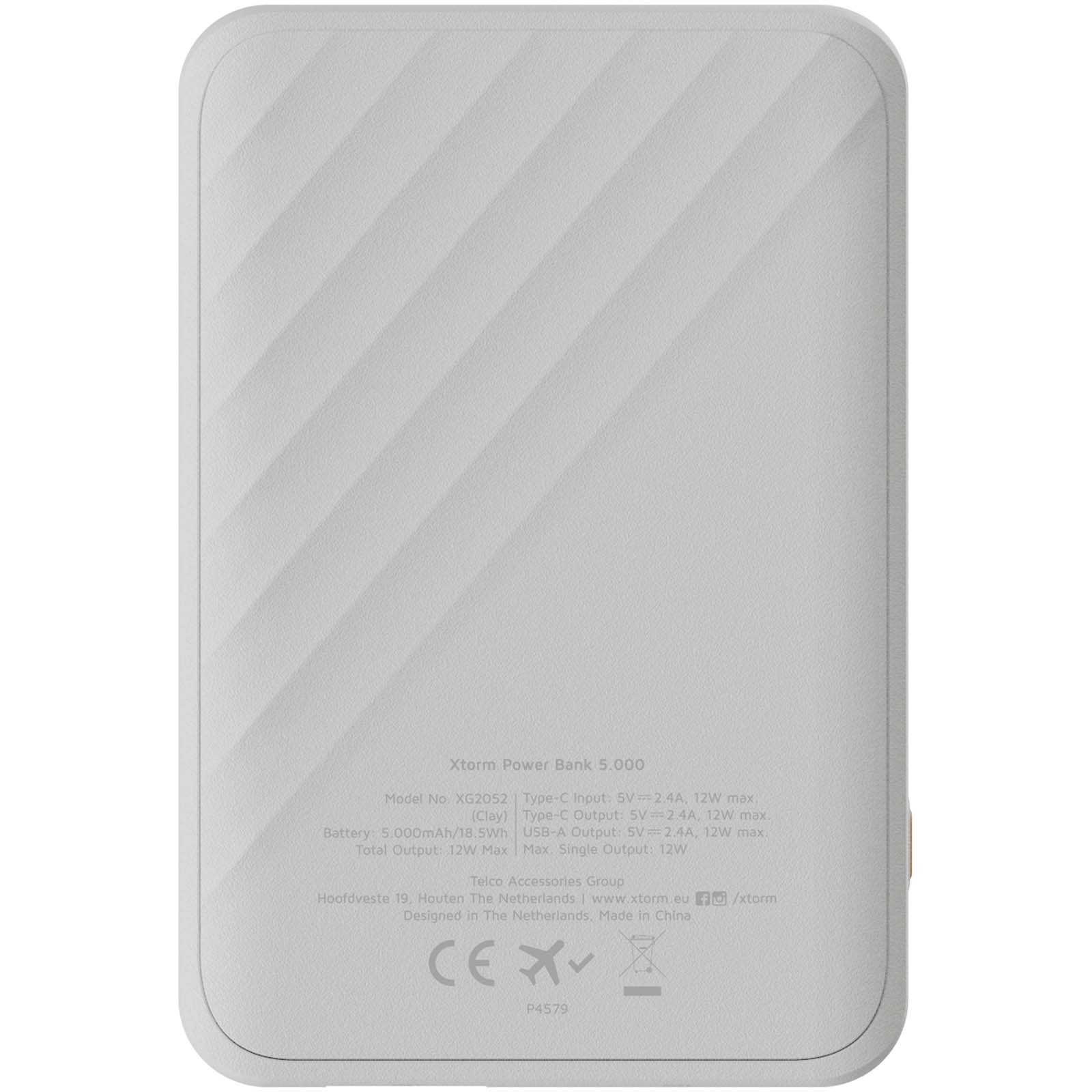 Xtorm XG205 Go2 12 W 5000 mAh Schnelllade-Powerbank weiss
