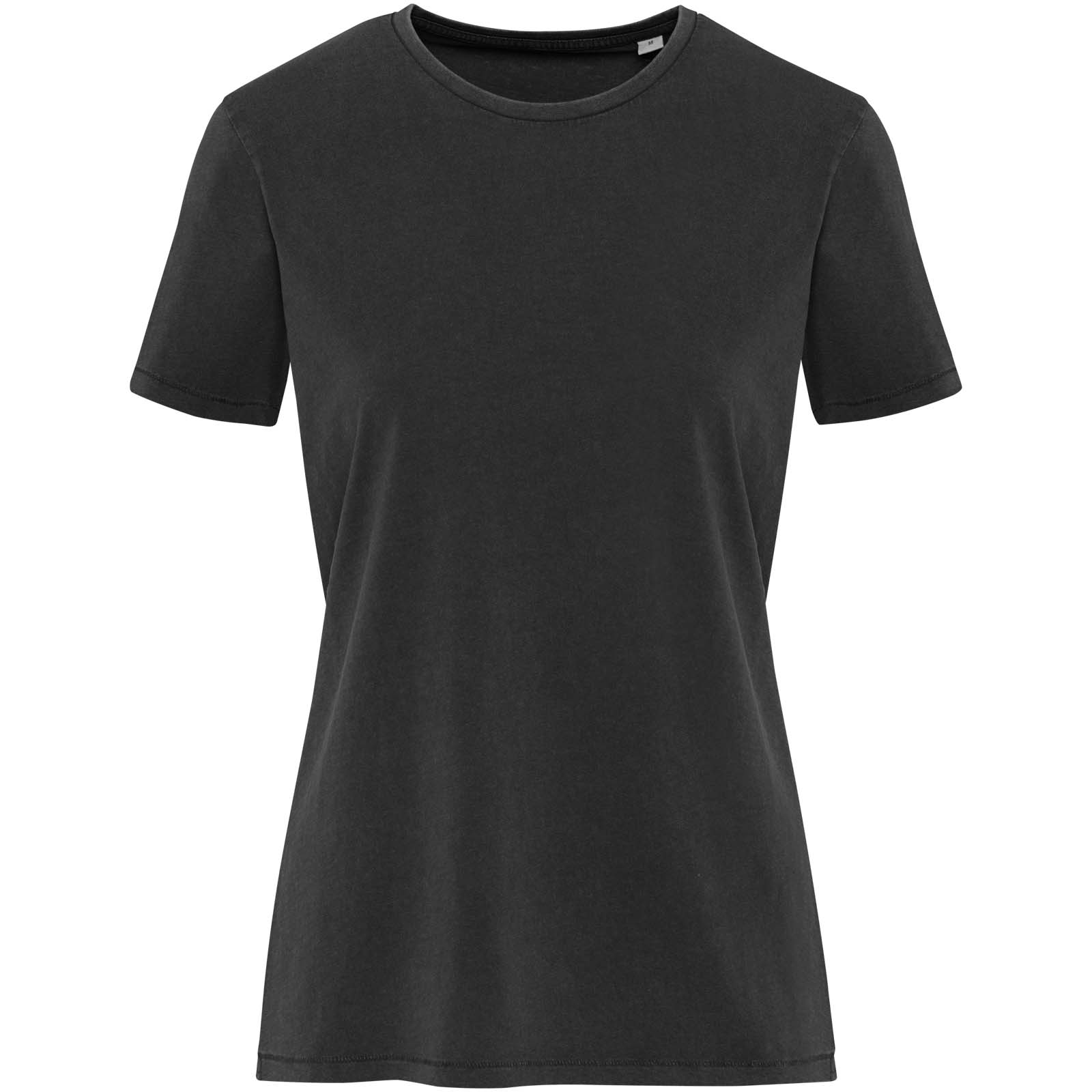 Nanaimo Kurzärmeliges T-Shirt für Damen im Washed Look, 160 g/m2 schwarz
