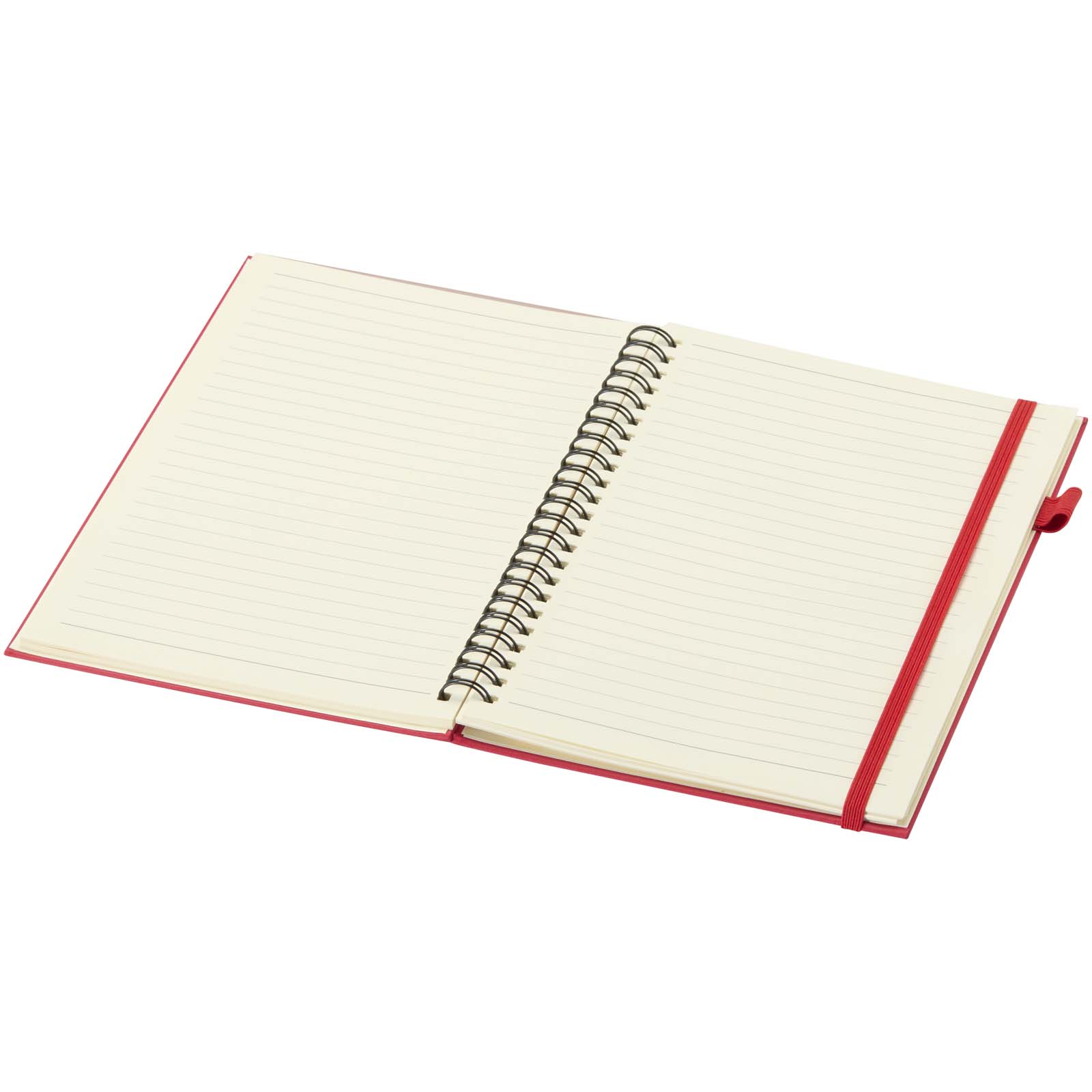 Liss A5 Hardcover Spiralnotizbuch aus recyceltem Kunststoff rot