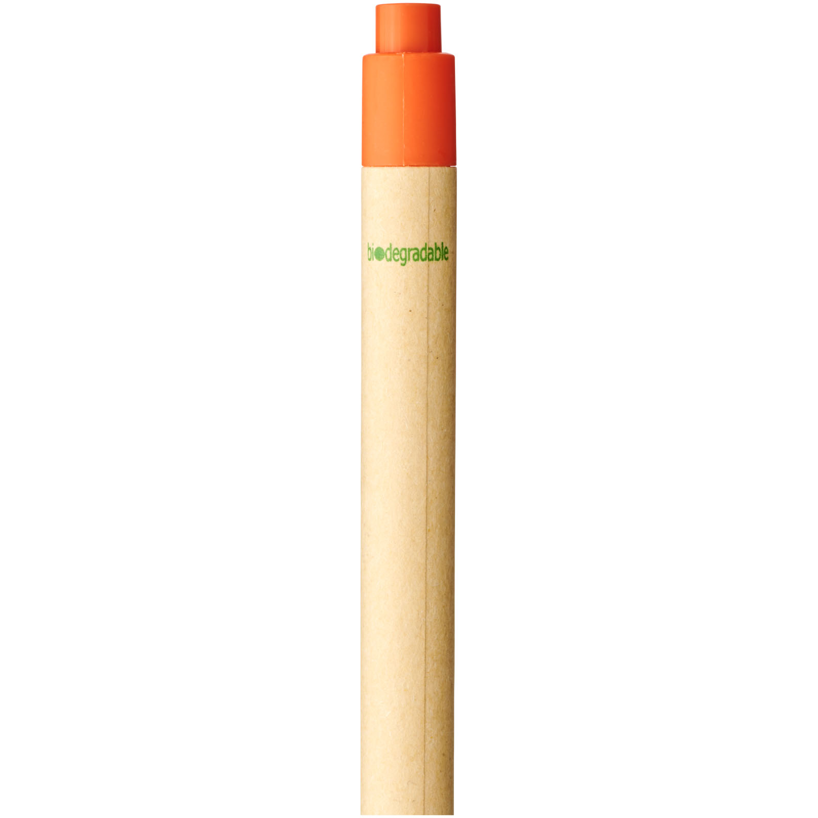 Berk Kugelschreiber aus recyceltem Karton und Mais (schwarze Mine) orange