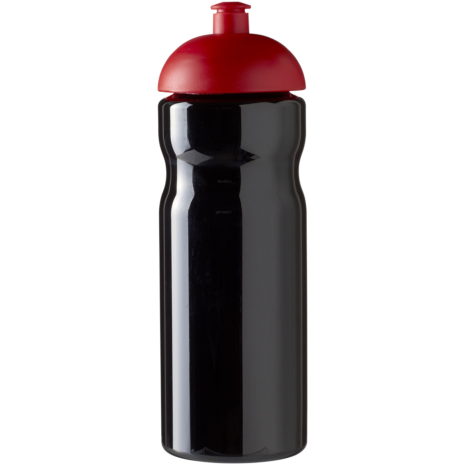 H2O Active® Base 650 ml Sportflasche mit Stülpdeckel schwarz, rot