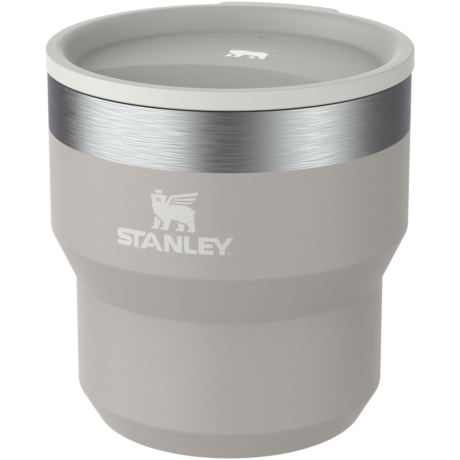 Stanley Stay Hot 295 ml Edelstahl isolierter, stapelbarer Camp Becher grau