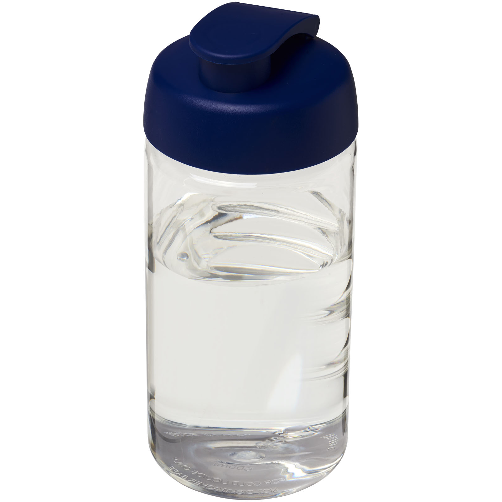H2O Active® Bop 500 ml Sportflasche mit Klappdeckel transparent, blau