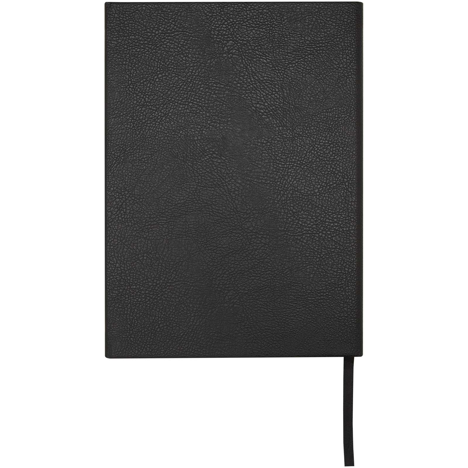 Alejandra A5 Hardcover Notizbuch aus recyceltem Leder schwarz