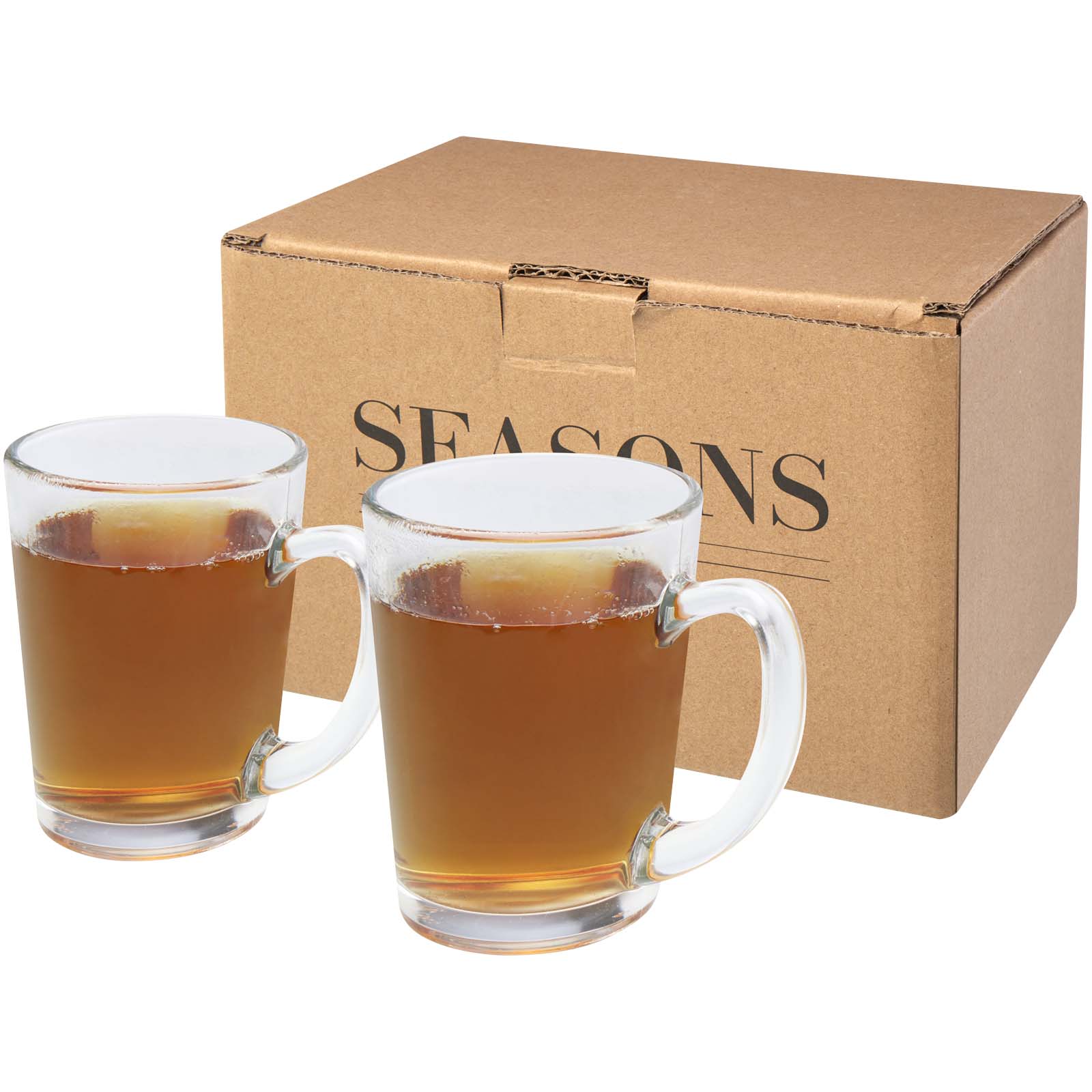 Zeni 2-tlg. Teeglas Set transparent
