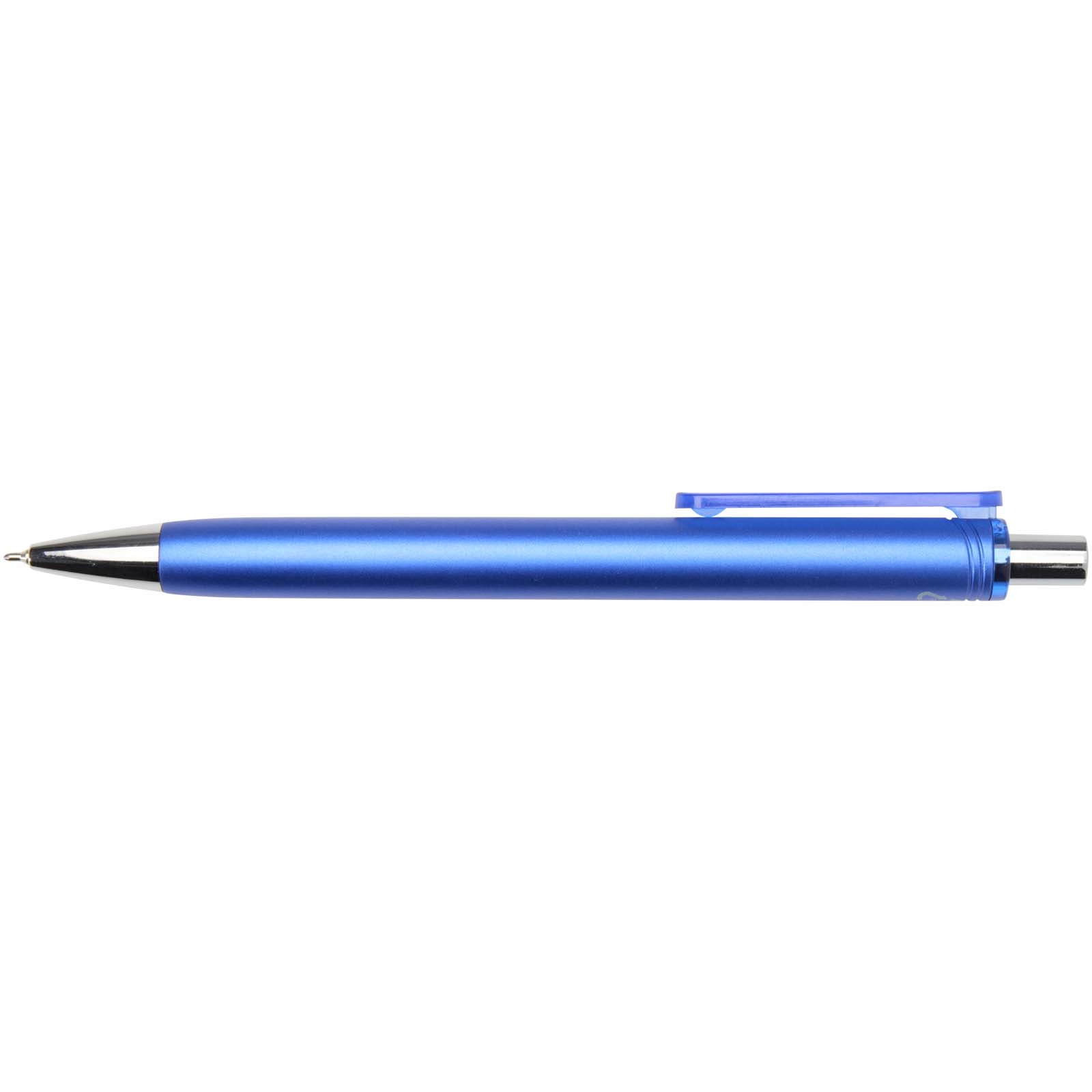 Feld RCS recycelter Kugelschreiber mit Metallic-Finish (schwarze Mine) royalblau