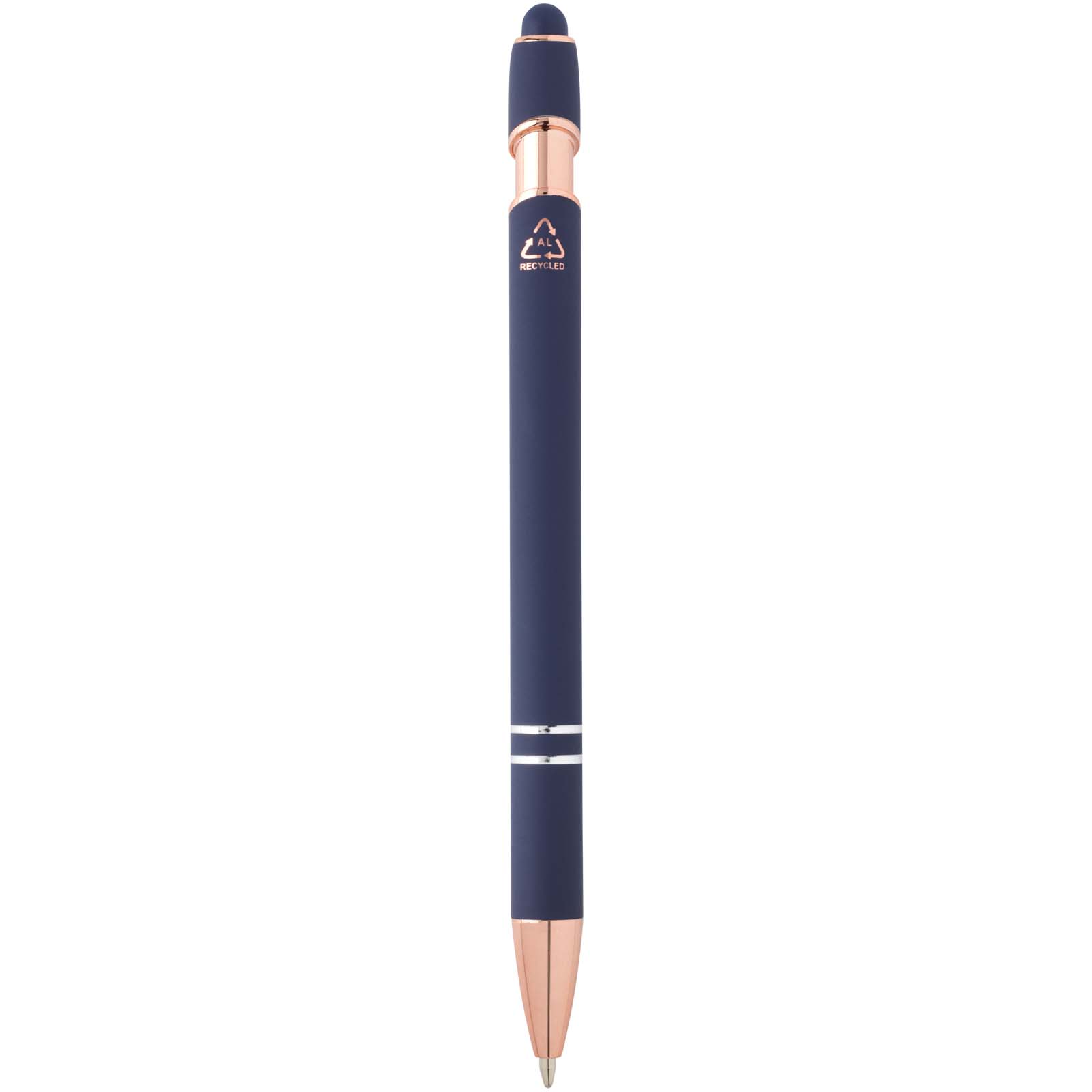 Nanna Kugelschreiber mit Roségold Finish (blaue Mine) Ozeanblau