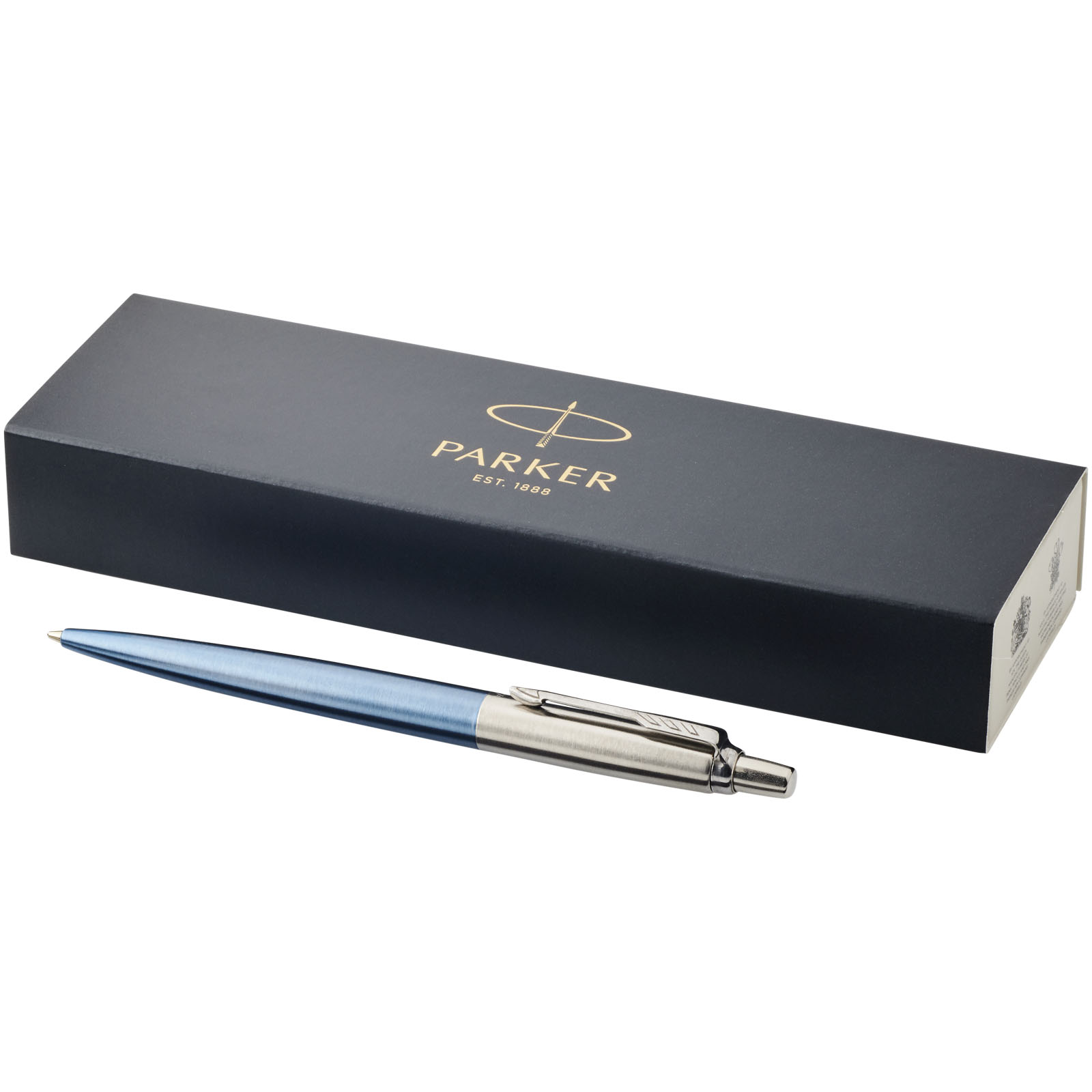 Parker Jotter Bond Street Kugelschreiber (blaue Mine) hellblau, silber