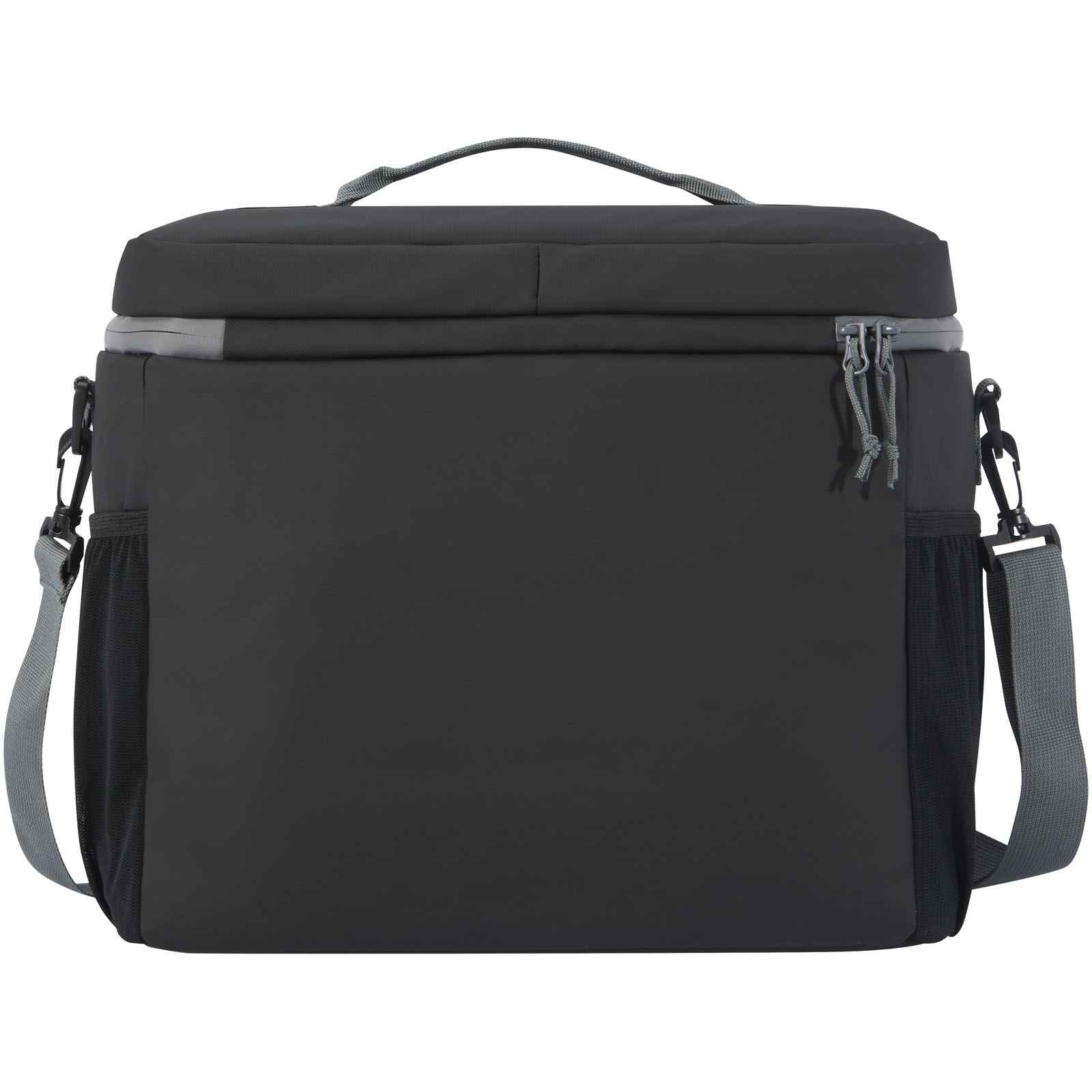 Aqua wasserabweisende Kühltasche für 20 Dosen aus GRS Recyclingmaterial 22 L schwarz