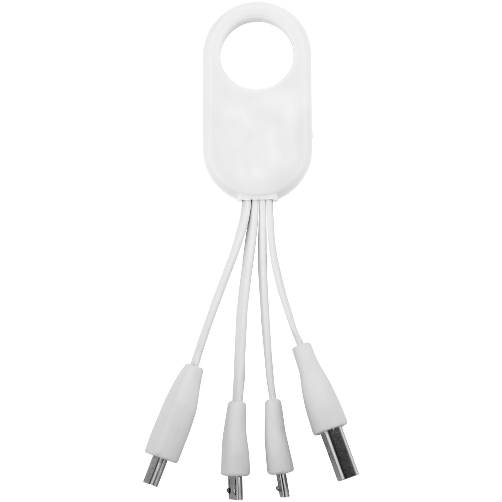 Troup 4-in-1-Ladekabel mit Typ C Spitze weiss